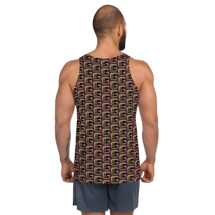 Purple Pattern BBG Designer Logo Tank-top product image (2)