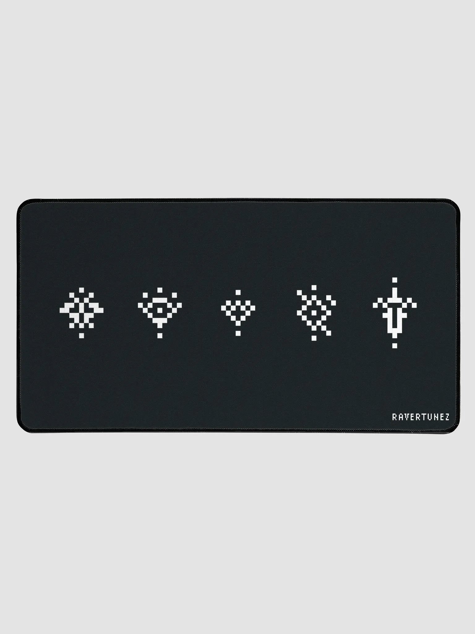 Pixelated Card Suit Desk Mat product image (2)