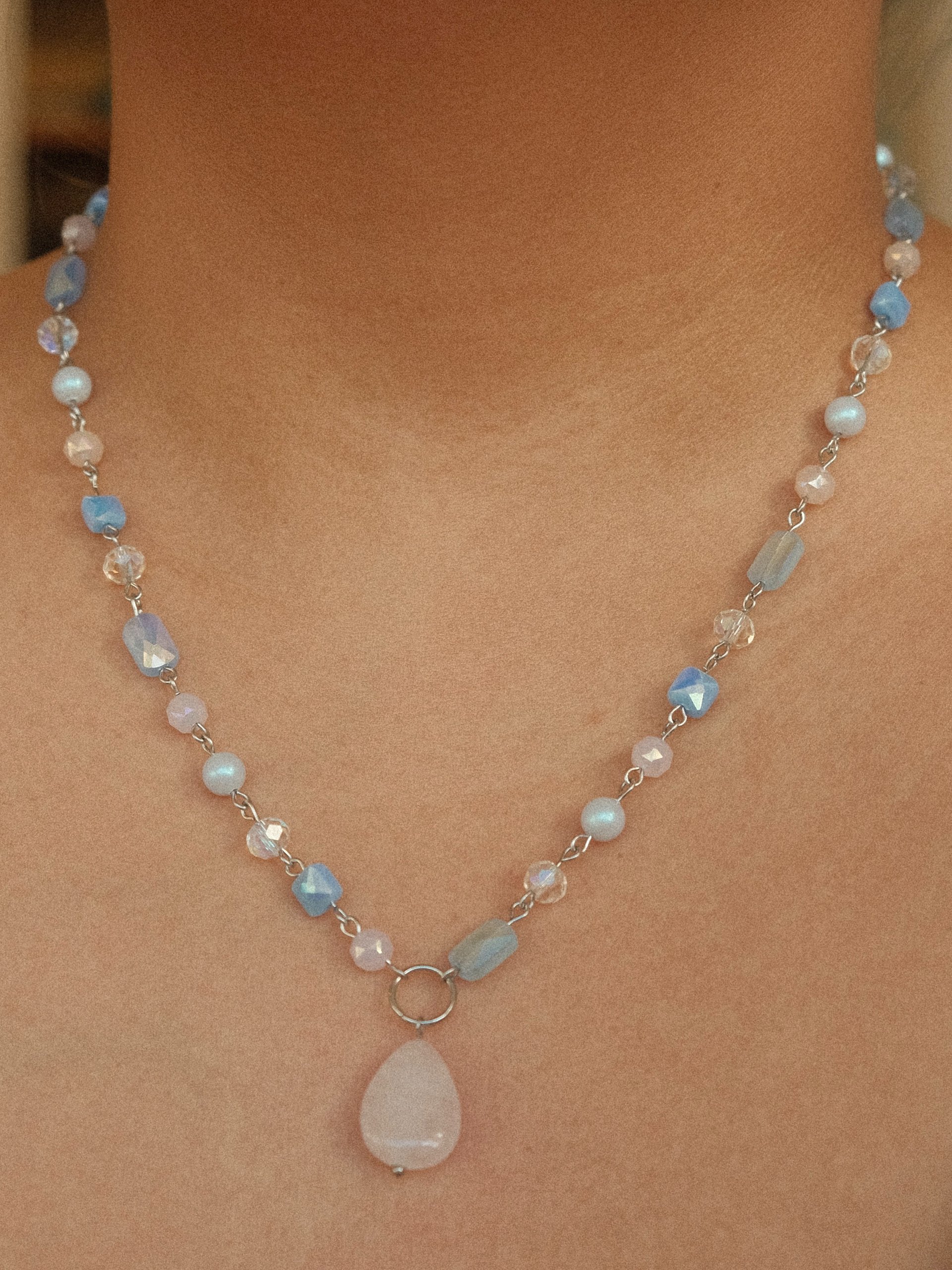Rose Quartz Pastel Necklace product image (1)
