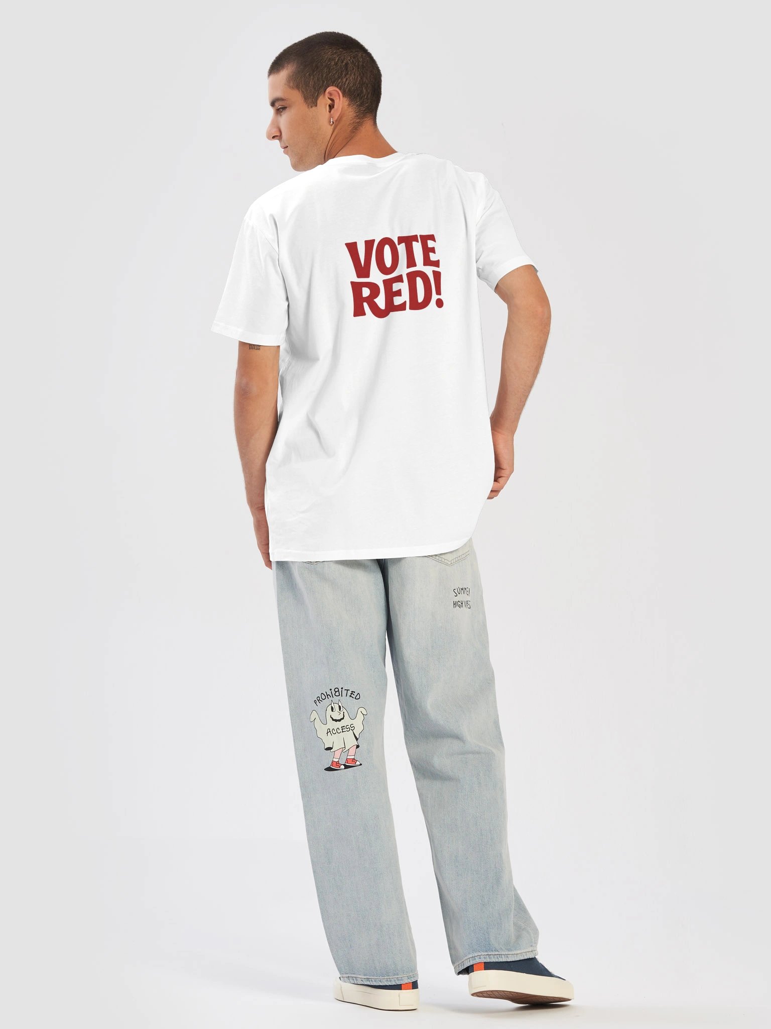 Brazen Candor – Get Your Butt in the Booth! T-Shirt - Red product image (3)