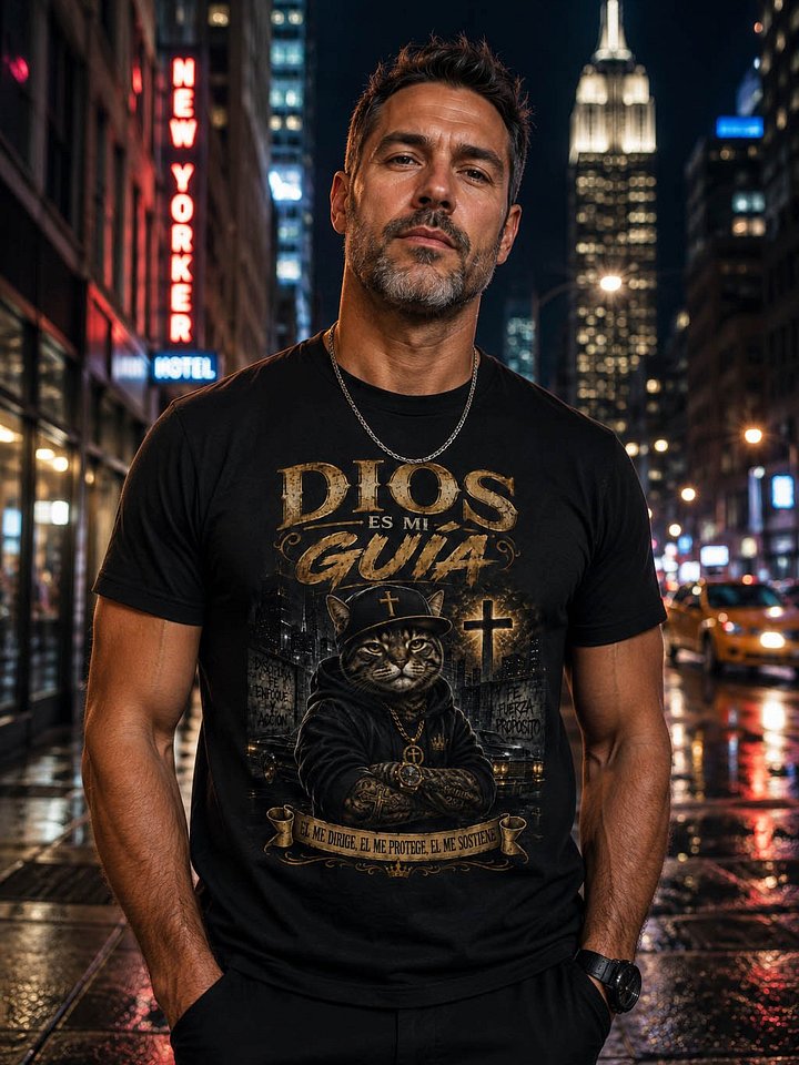 DIOS ES MI GUÍA – Camiseta Streetwear de Fe y Fortaleza product image (2)