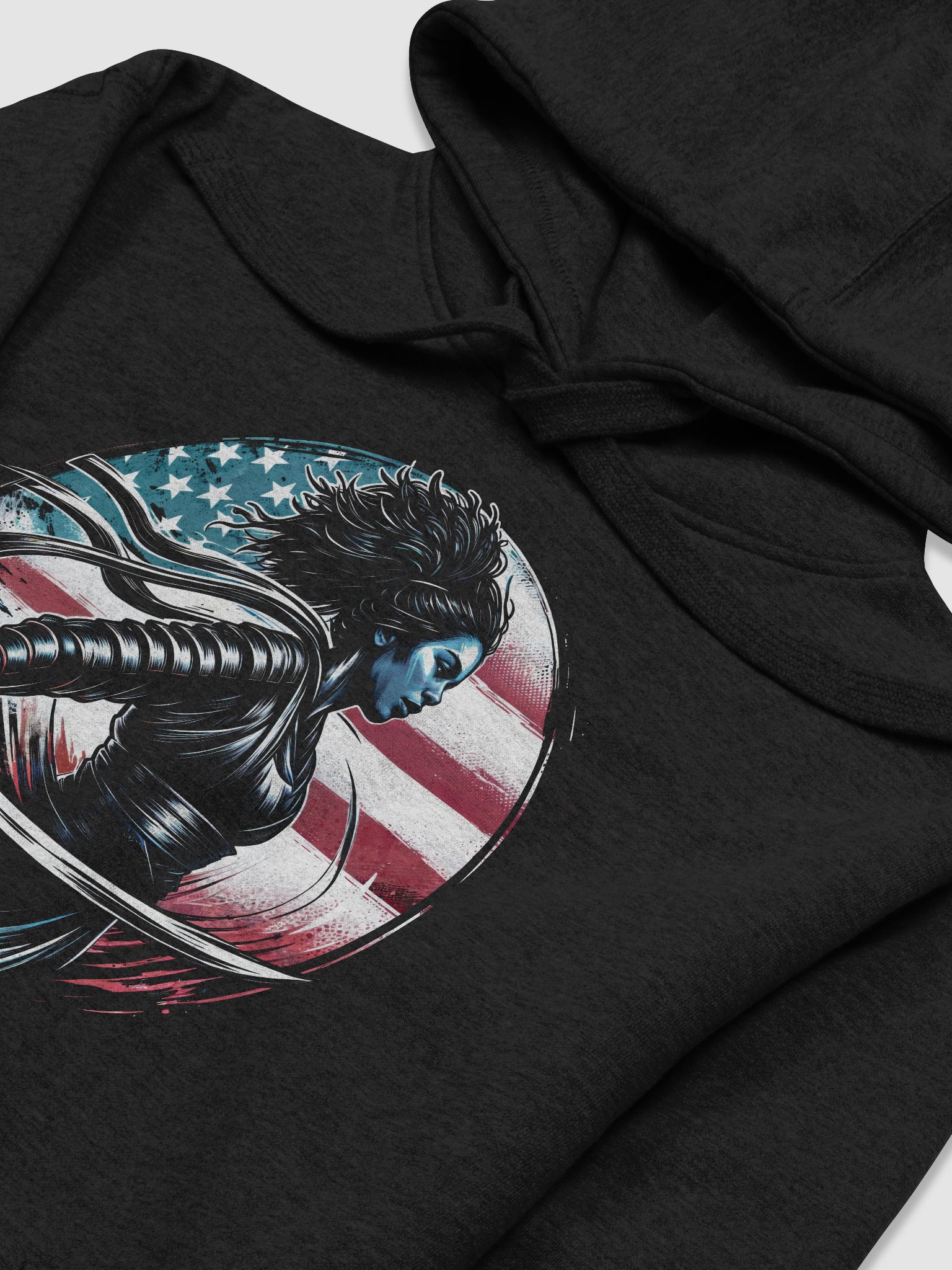 Afro Warrior Girl Unisex Premium Hoodie | Cotton Heritage product image (2)
