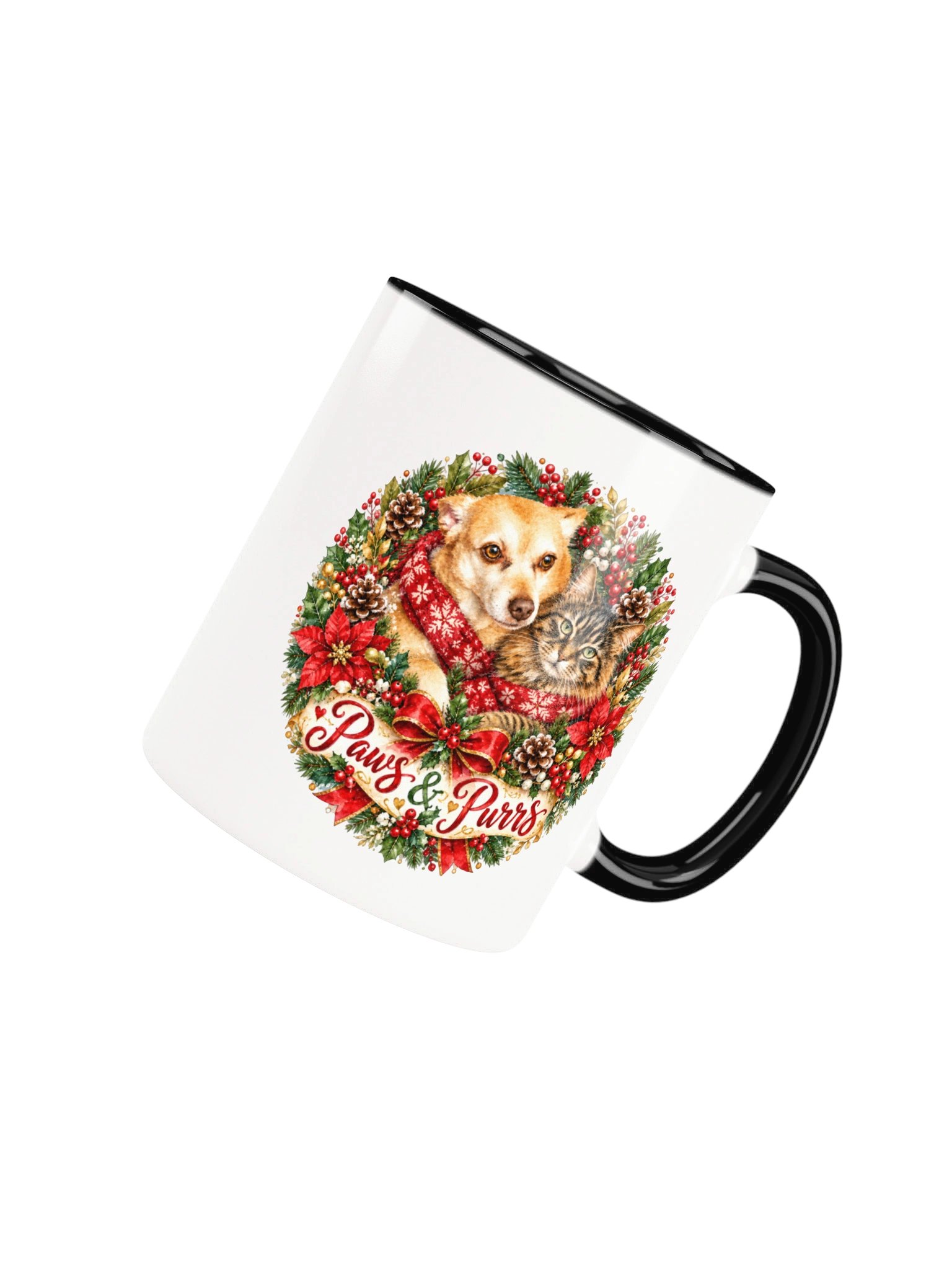 Paws and Purrs Christmas Cat and Dog Mug product image (31)