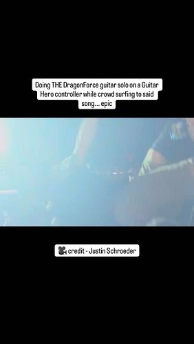 Another epic moment from Sonic Temple 2026. As seen in the festival Facebook group. #dragonforce #guitarhero #sonictemple