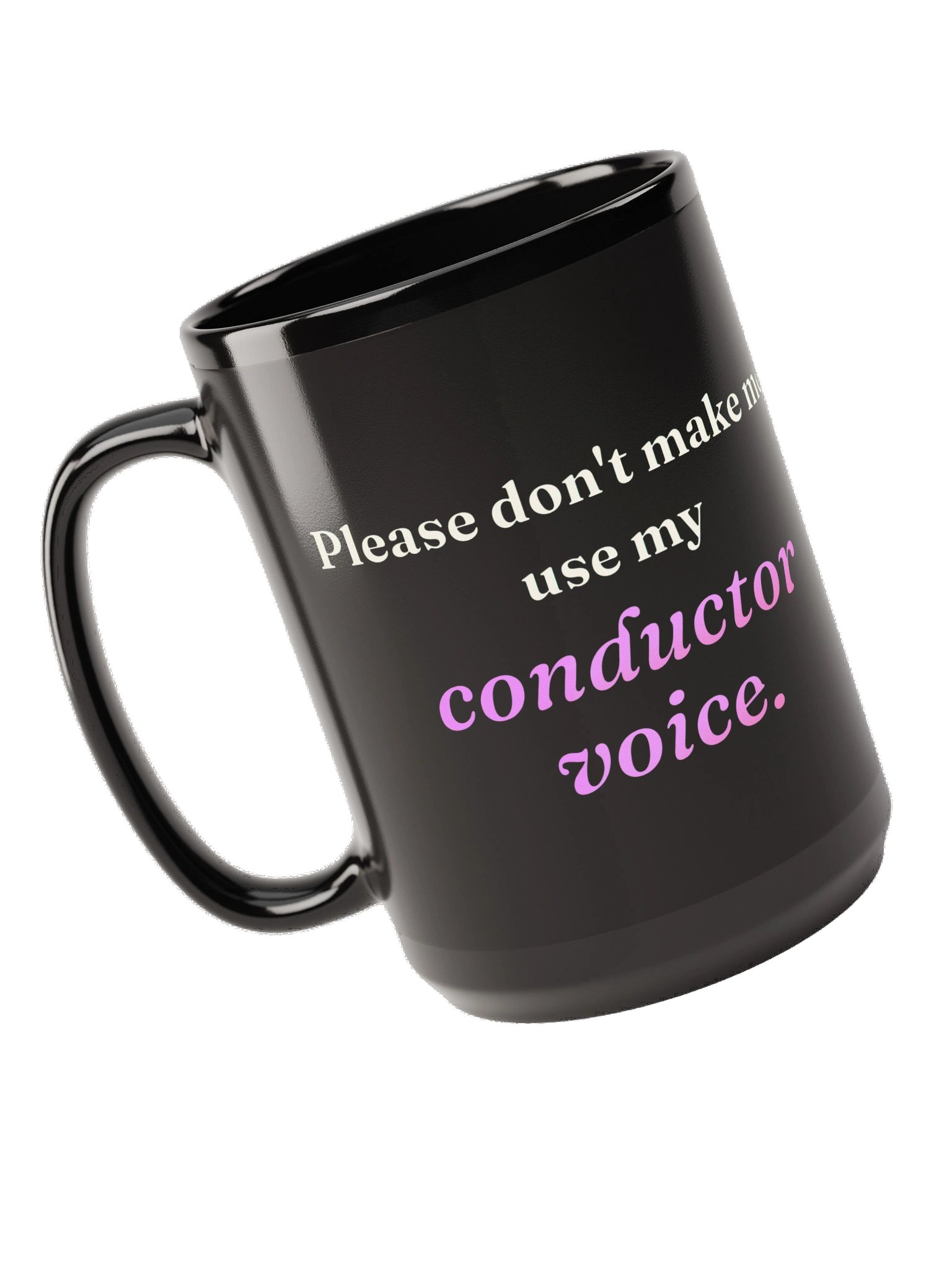 Conductor Voice Mug - Black product image (5)