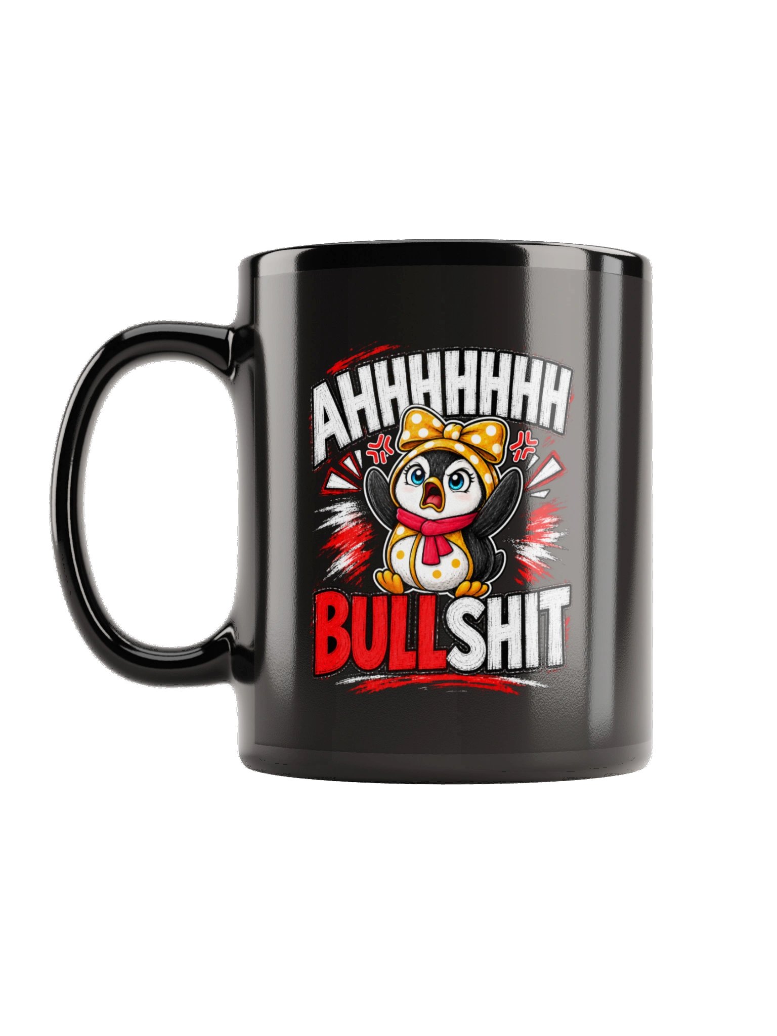 AHHHHHH Bullshit Lulu Black Mug product image (1)