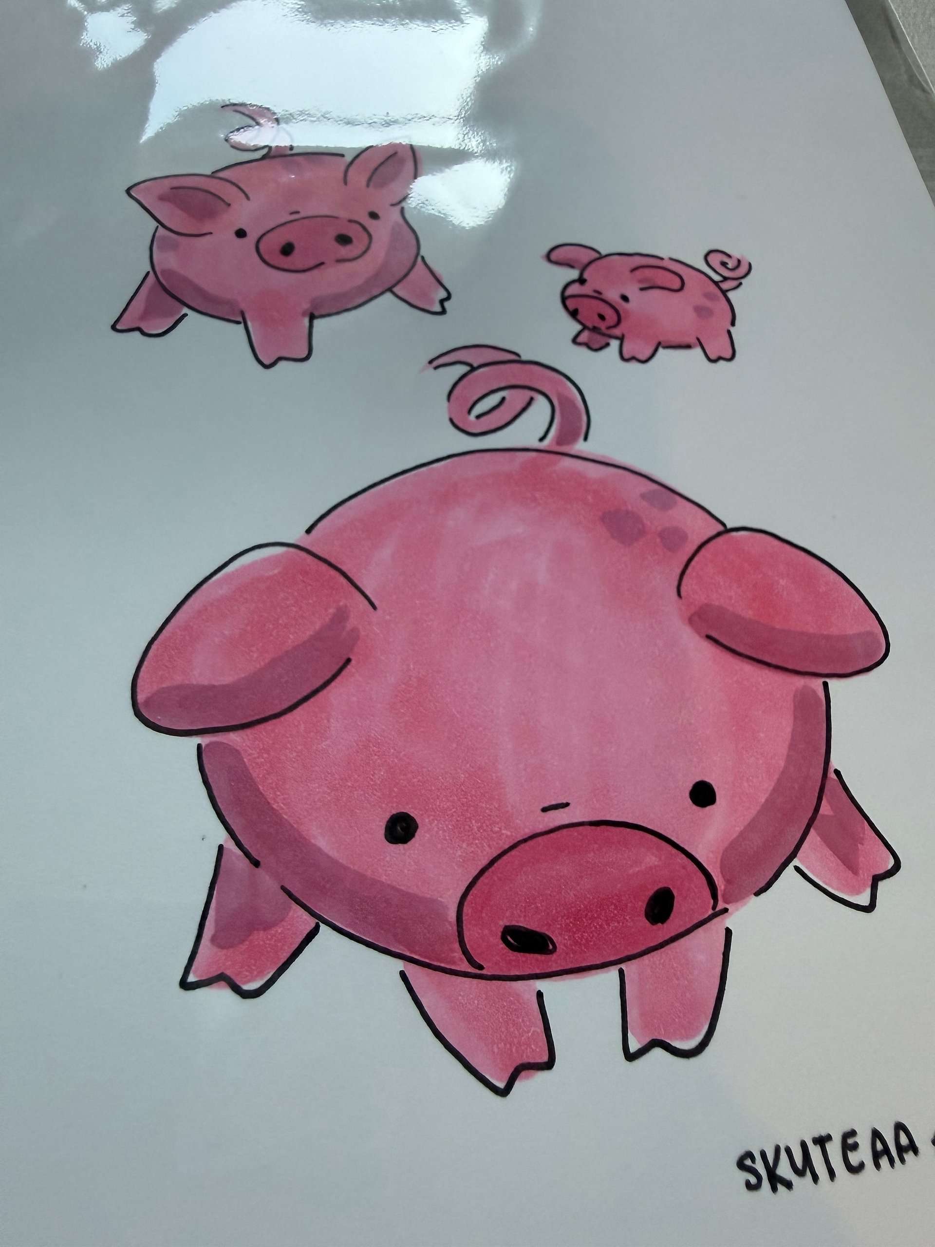 Piggy Pals 3 Original Artwork product image (1)