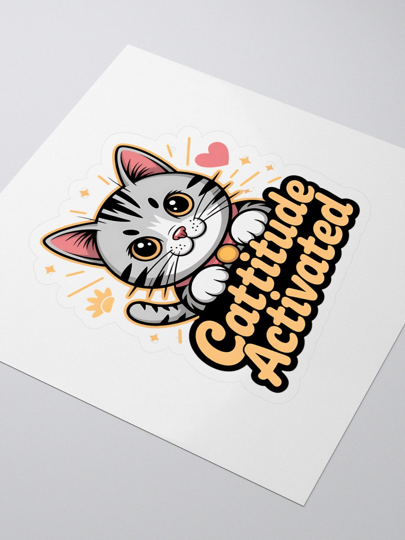 Cattitude Activated Sticker Set product image (3)