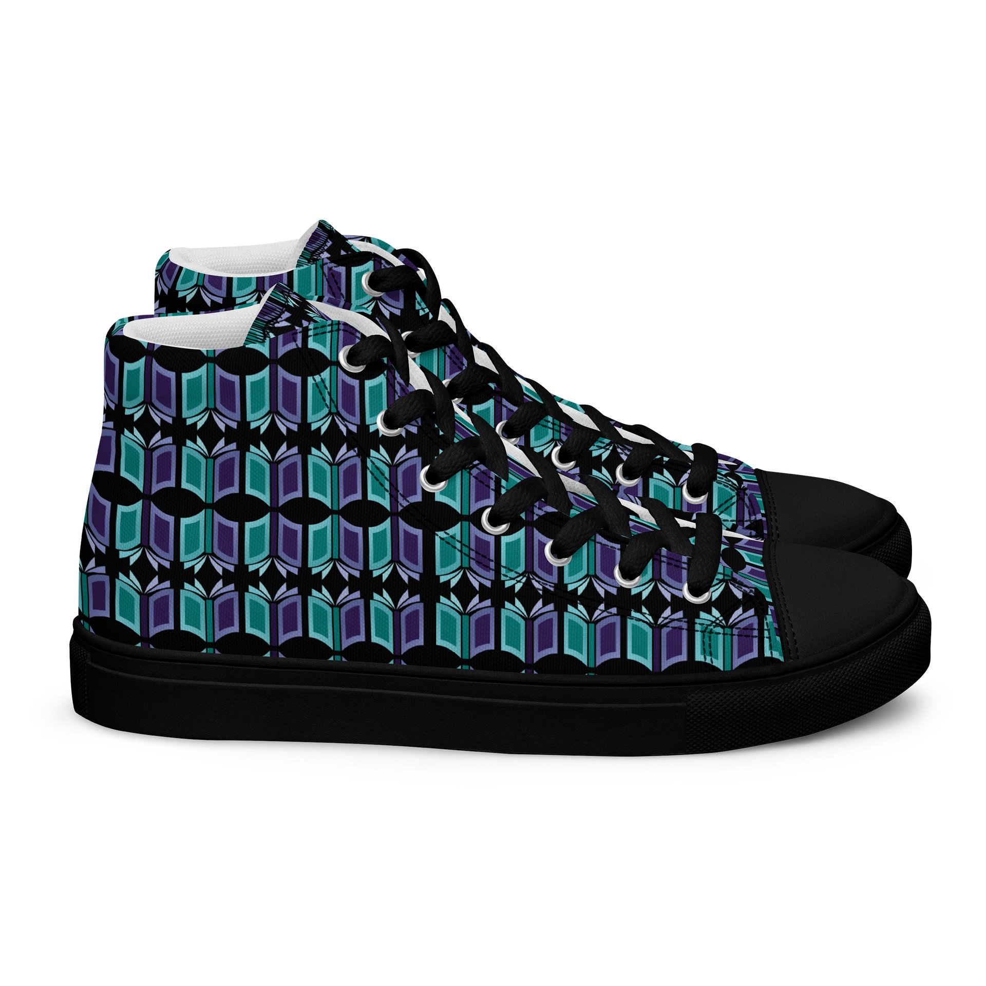 Women's Black High Top Canvas Shoes + One-Time Contribution product image (2)