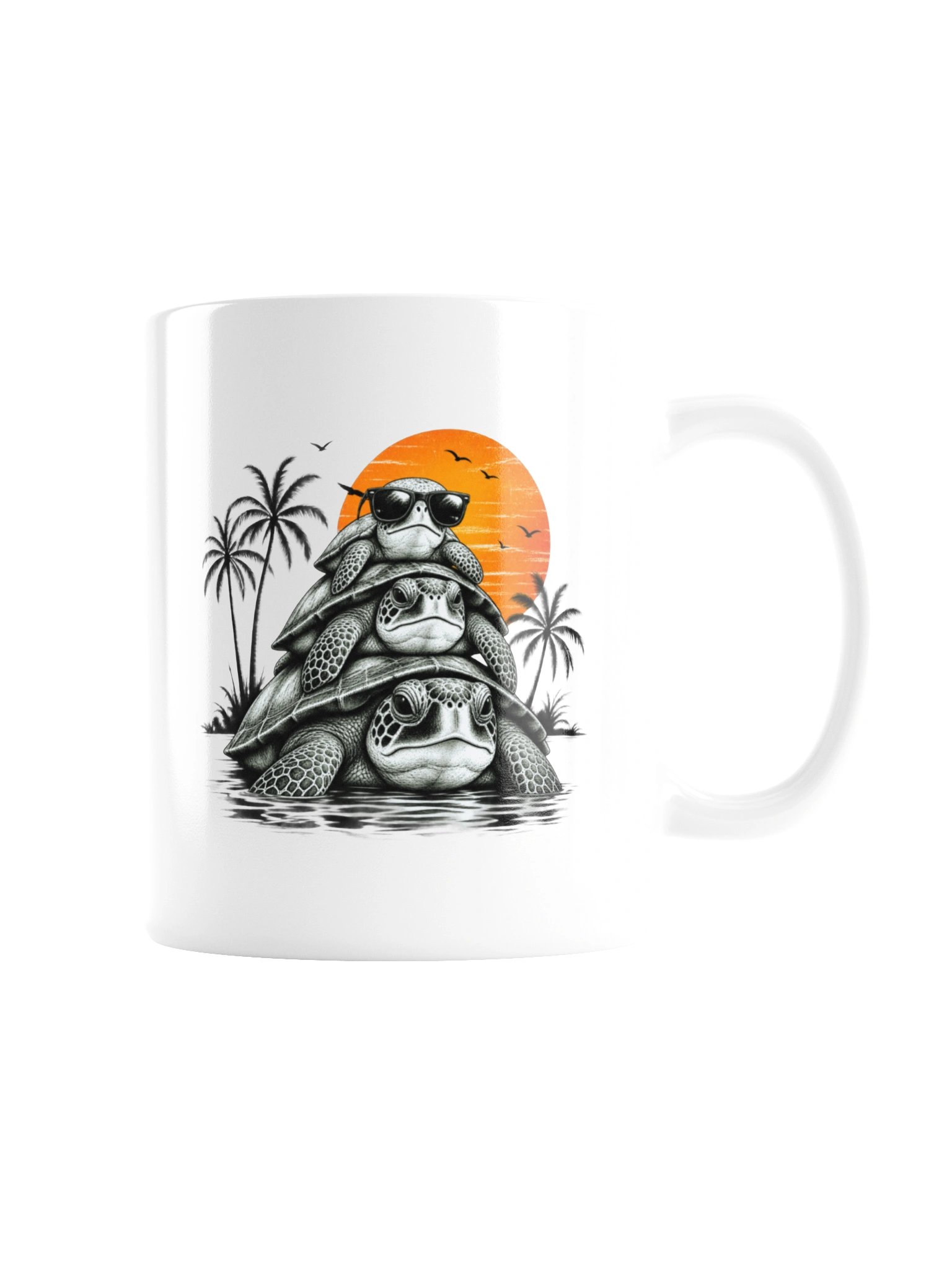 Slow Life Turtle Ceramic Mug product image (7)