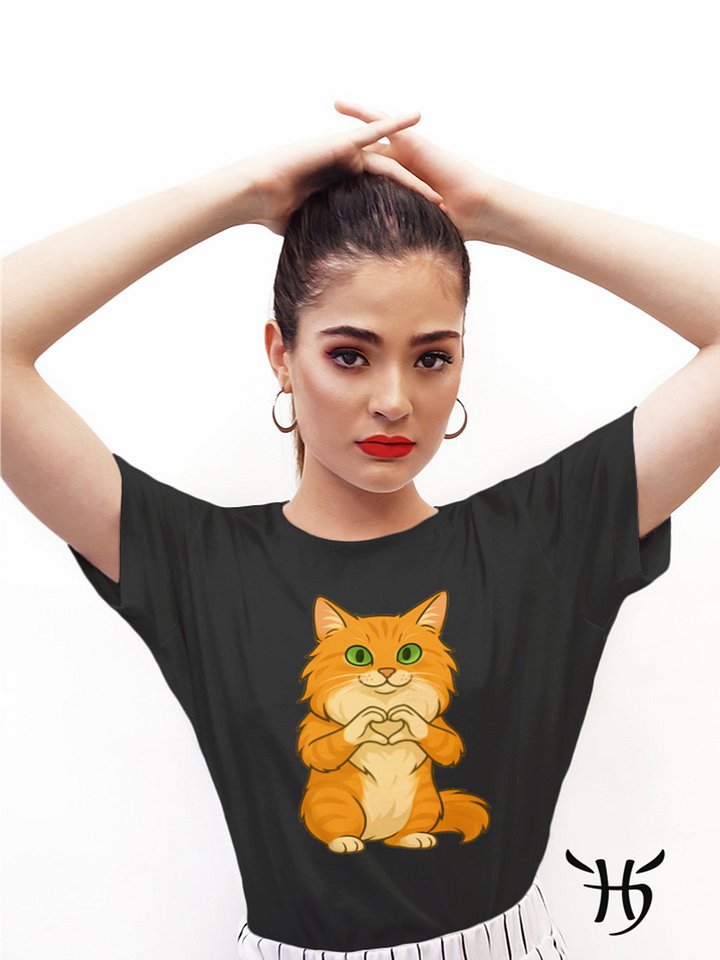 Señor Poofy Pants Cat Graphic Tee – Orange Floof Tribute Shirt product image (2)