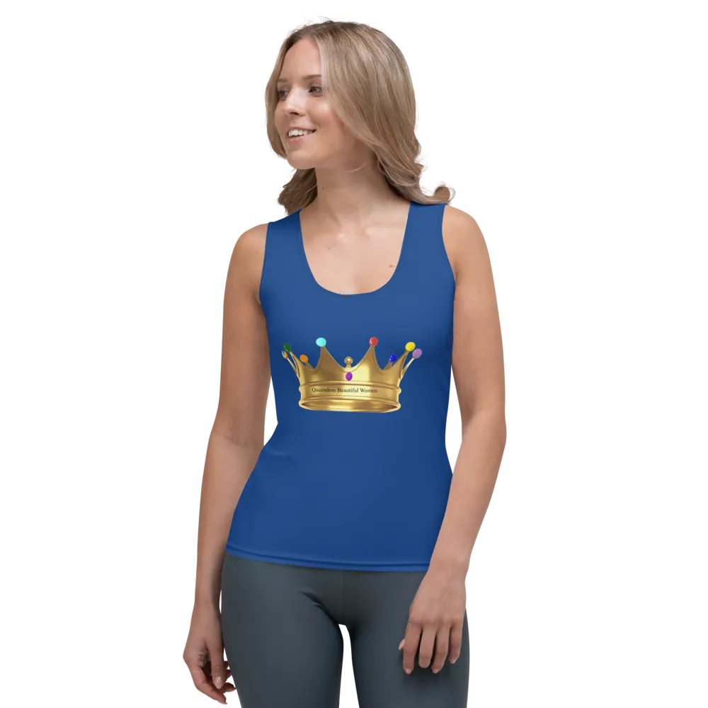 Queendom Beautiful Women Crown Tank Top/Blue(TM) product image (3)
