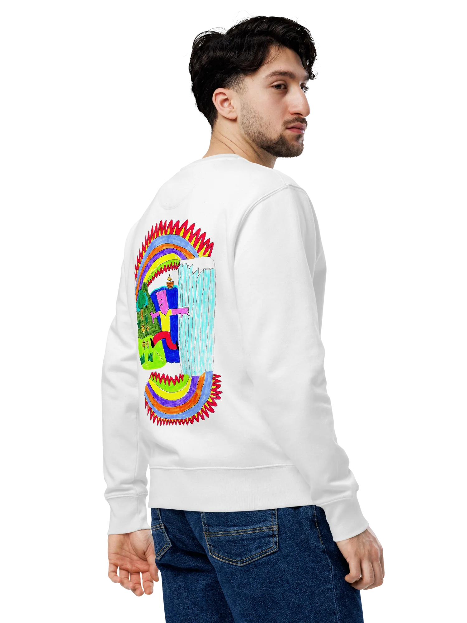 Abstract Lands Beyond Unisex Eco Sweatshirt product image (37)
