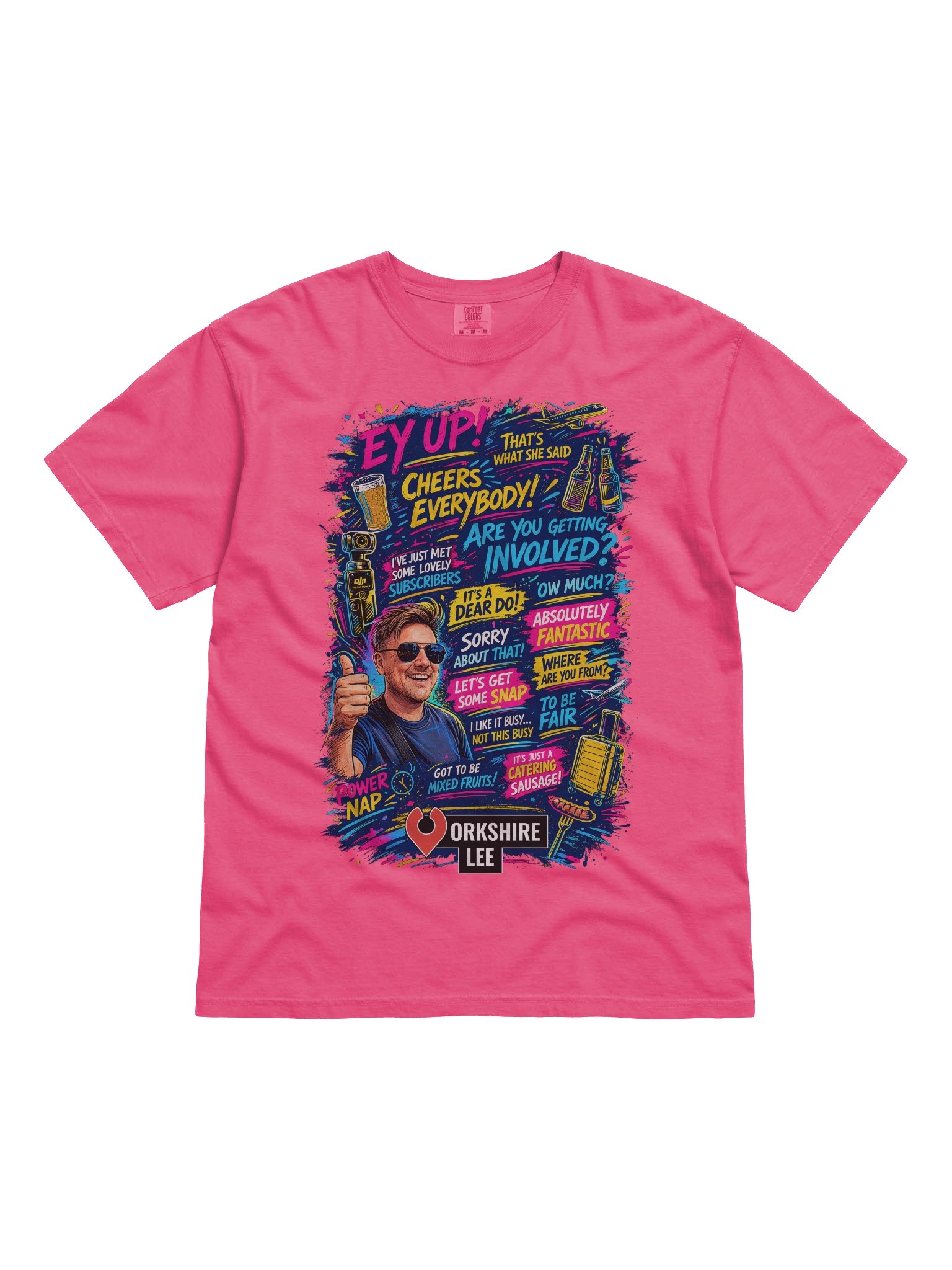 Yorkshire Lee Phrases T-Shirt Light product image (21)