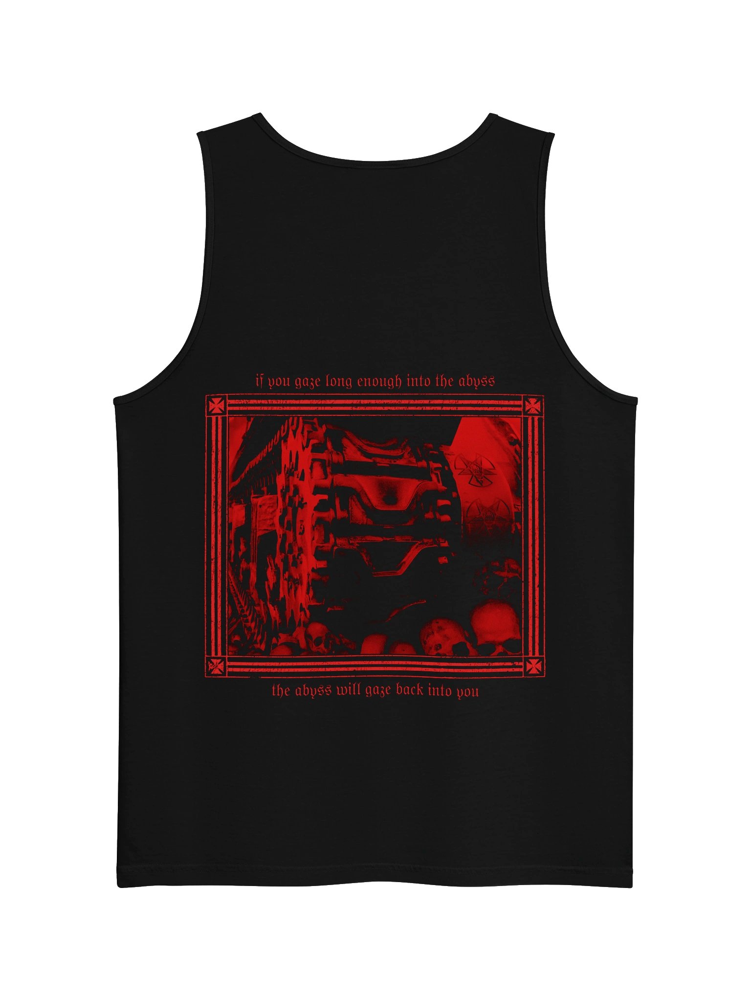 FEEL THE FEAR TANKTOP BACKPRINT RED product image (2)