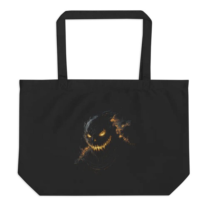 Grinning Pumpkin Flame (Econscious Organic Cotton Tote) product image (1)