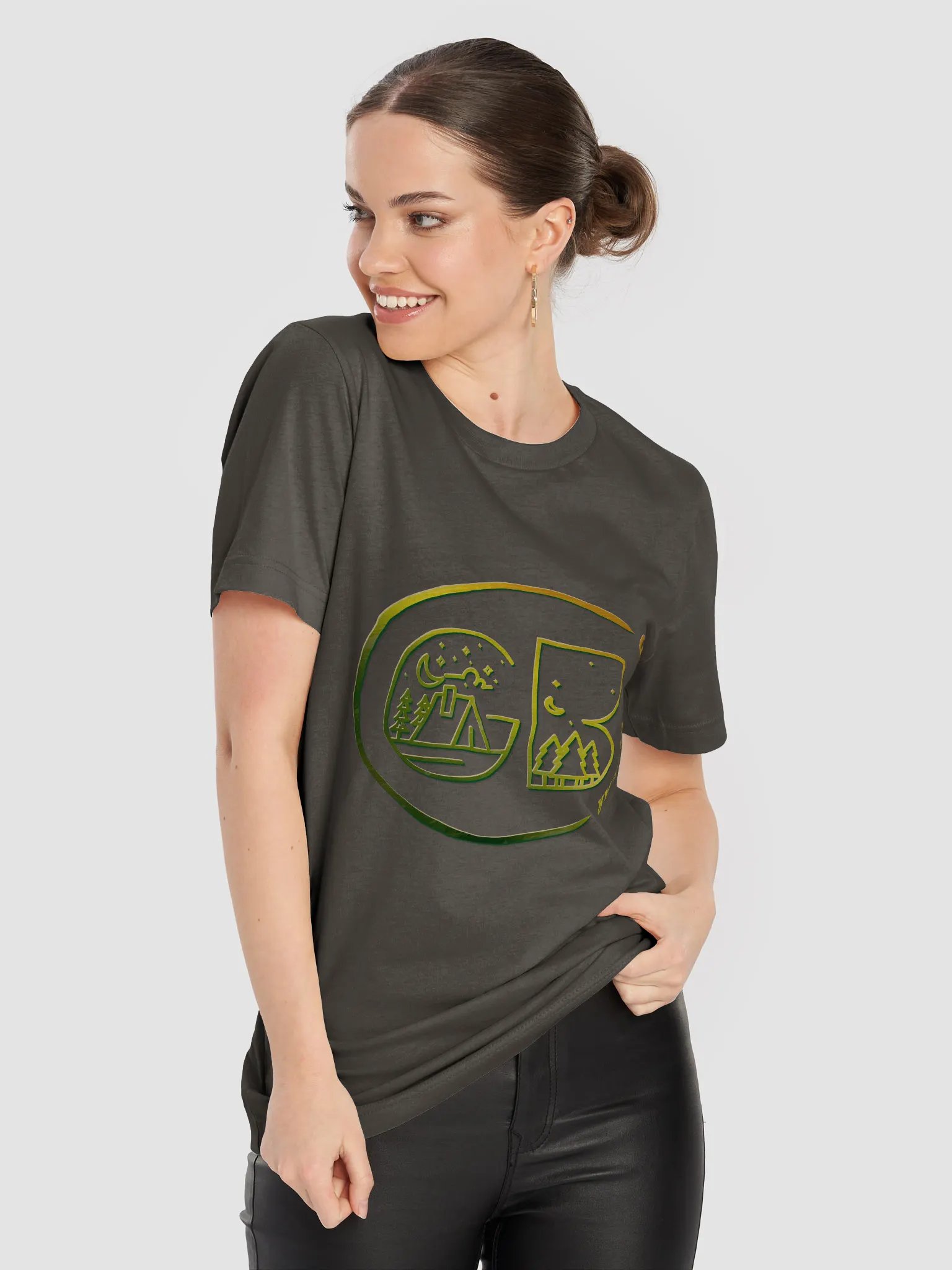 GRIDDLY Tee - Forest Gradient product image (1)