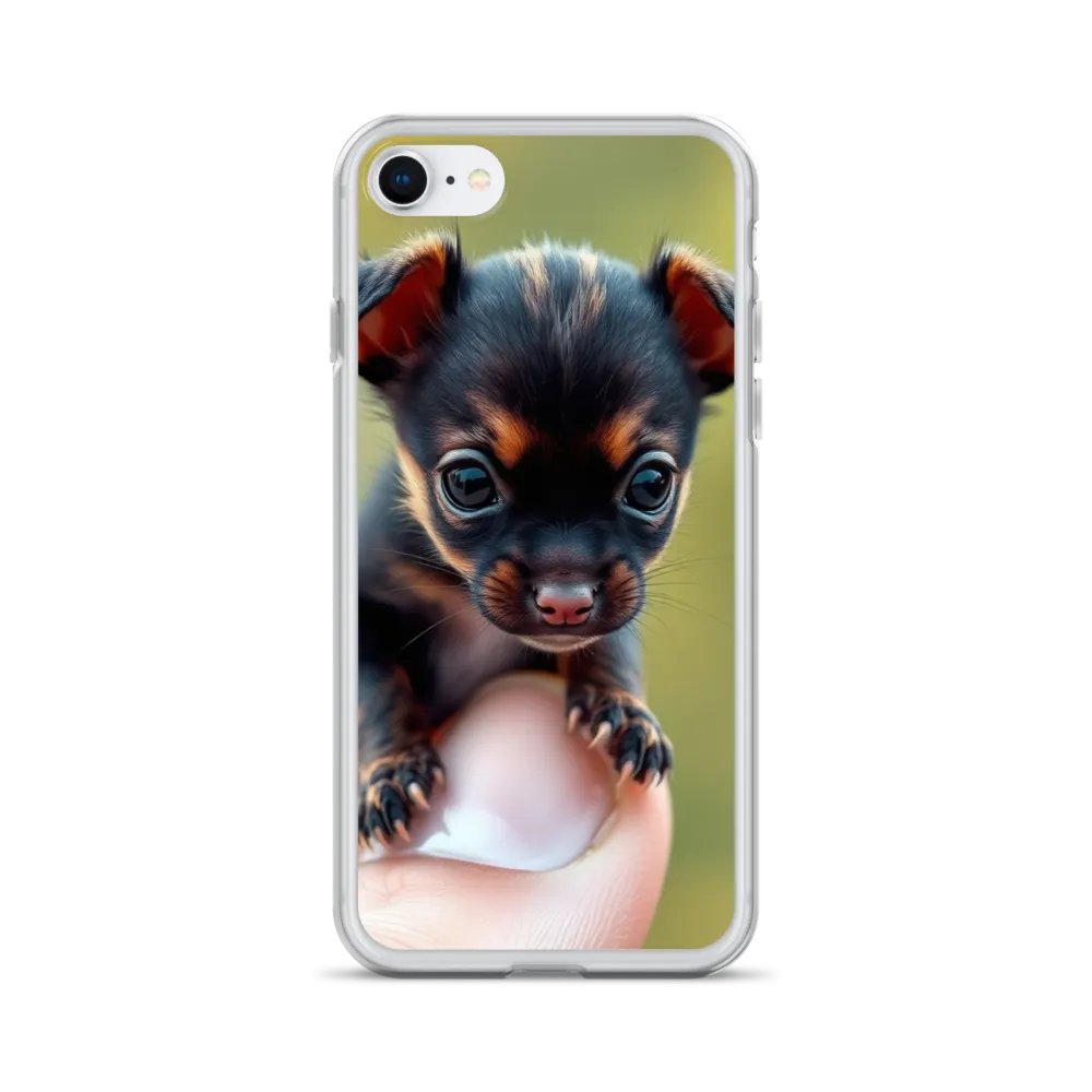 Tiny German Shepherd Puppy Clear iPhone Case product image (24)