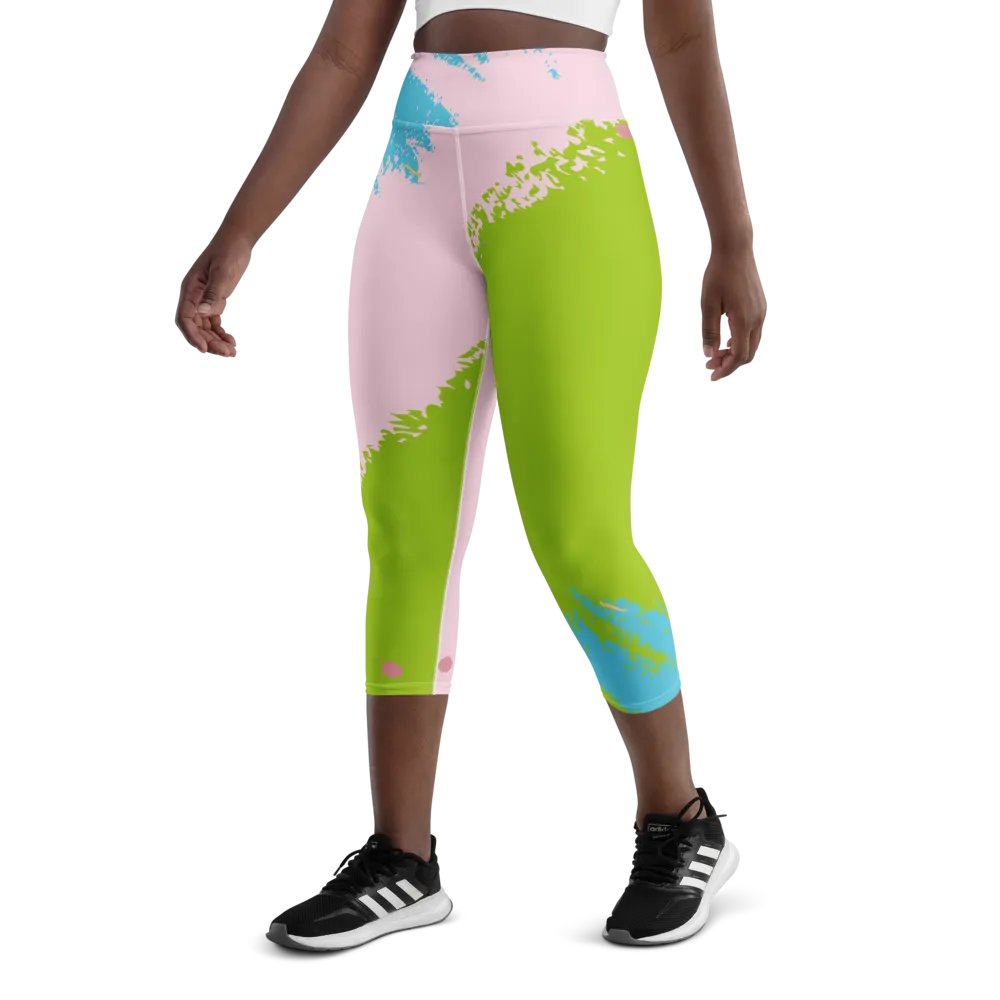 The Jade High-Waist Capri Leggings product image (1)