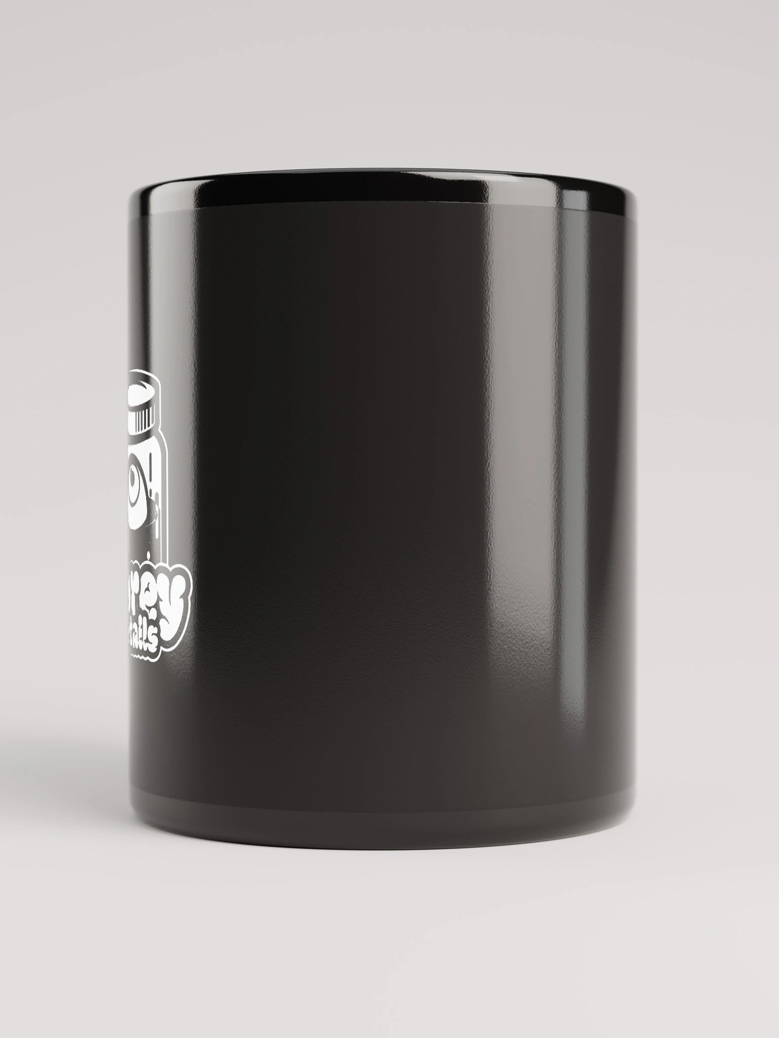 Full Logo White - Black Glossy Mug product image (4)