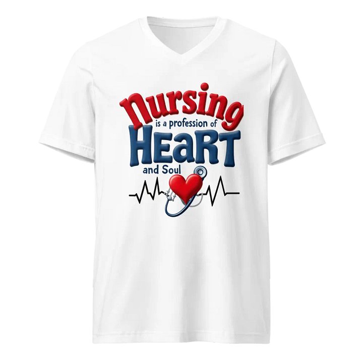 Heart and Soul Nursing V-Neck Tee product image (1)