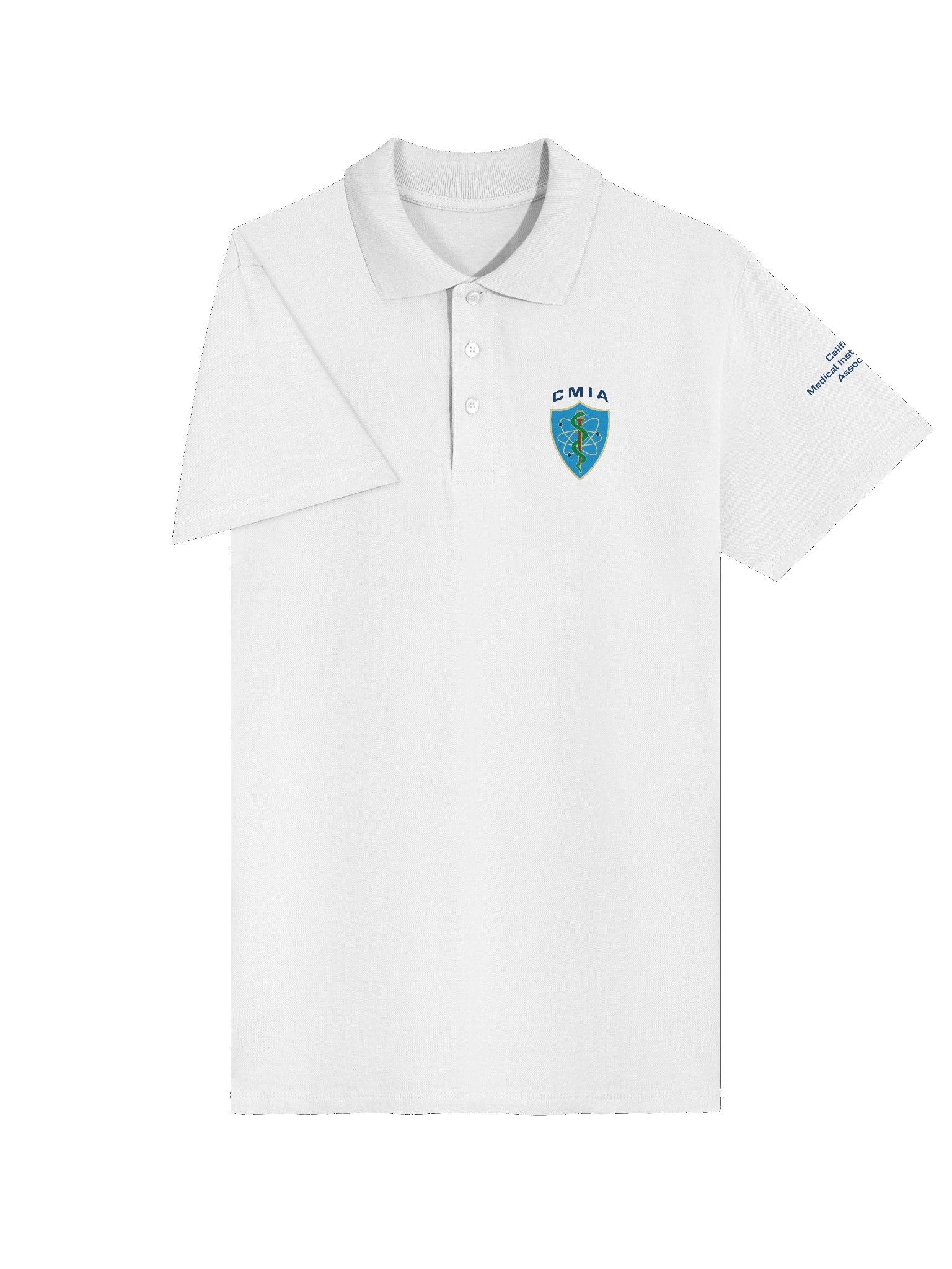 CMIA White/Light Premium Polo Shirt — Color Logo product image (4)