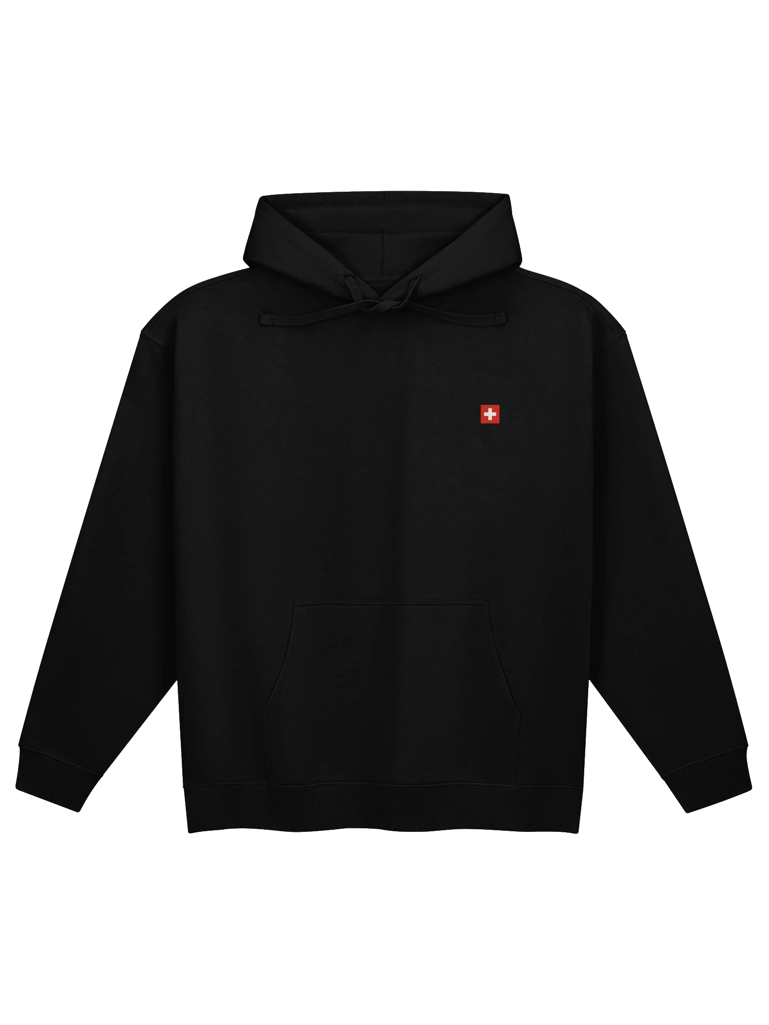 Swiss Flag Essential Hoodie – Premium Minimalist Pullover product image (2)