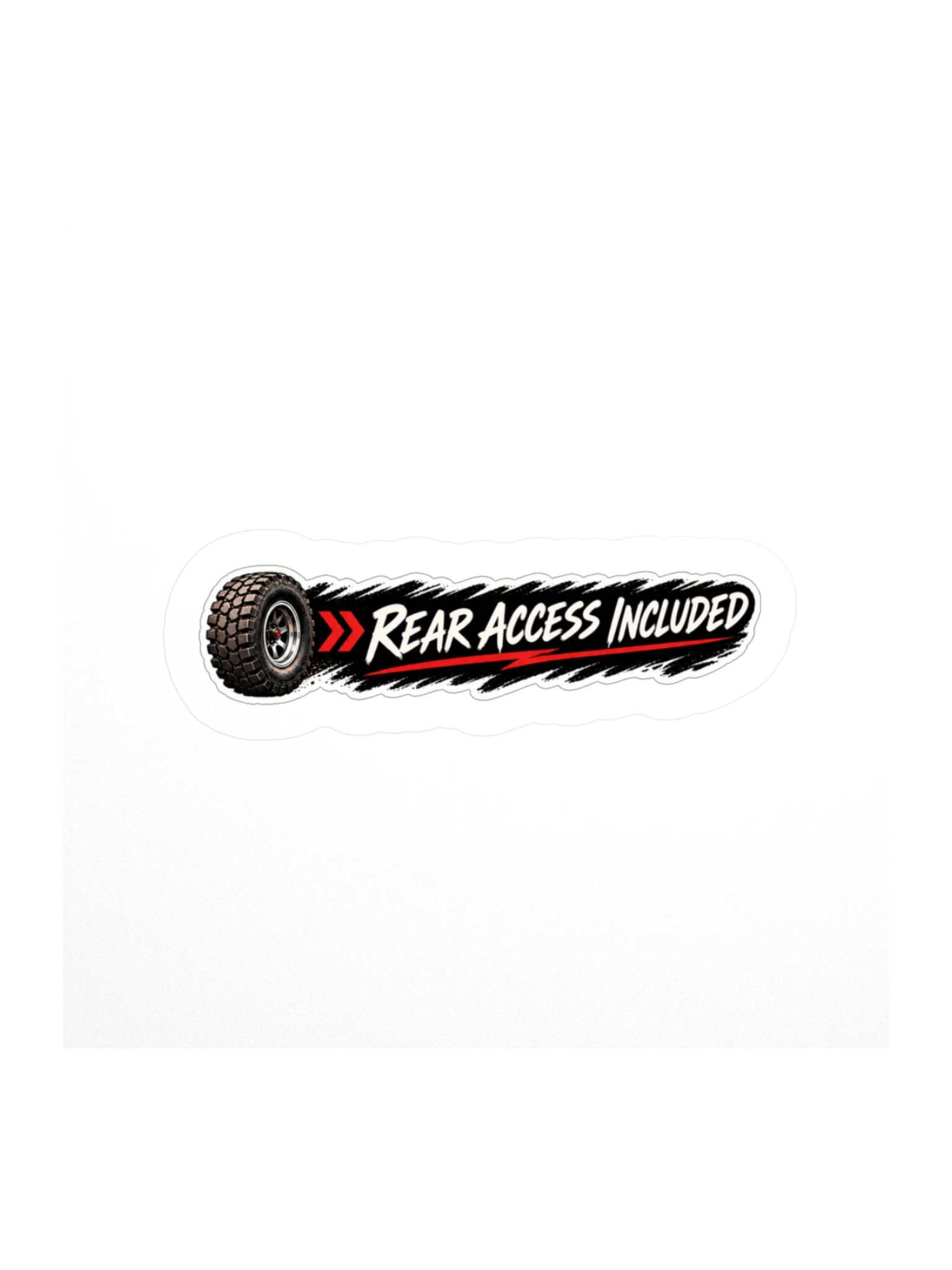 Rear Access Included Sticker product image (1)