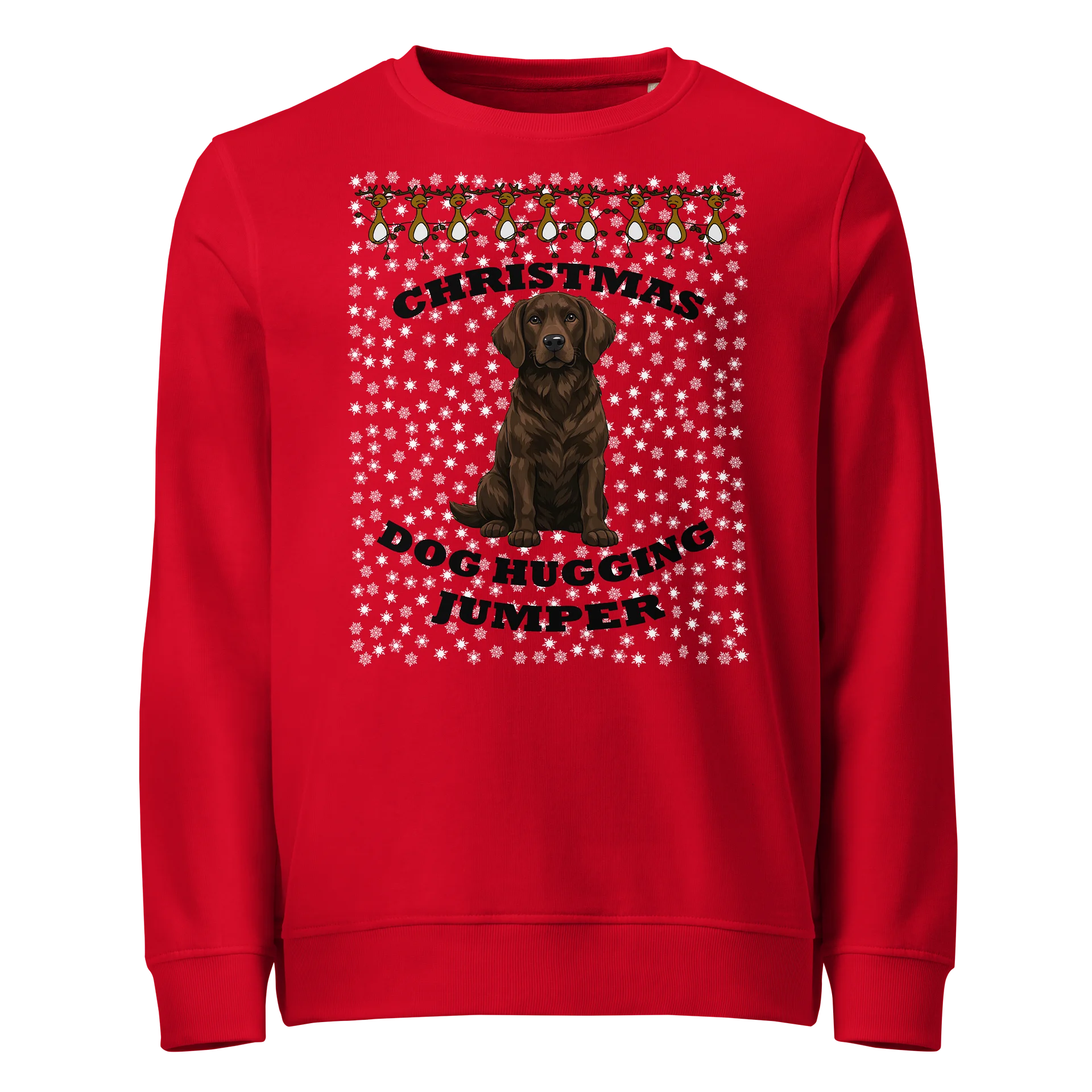 Christmas Dog Hugging, Labrador, chocolate product image (1)