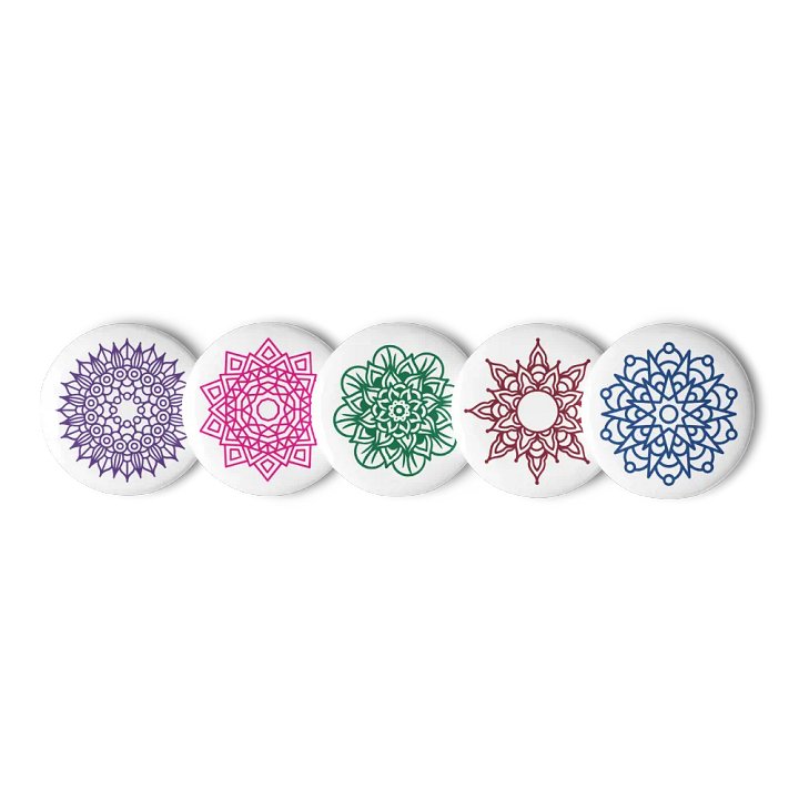 set of Pin buttons (Mandalas) product image (1)