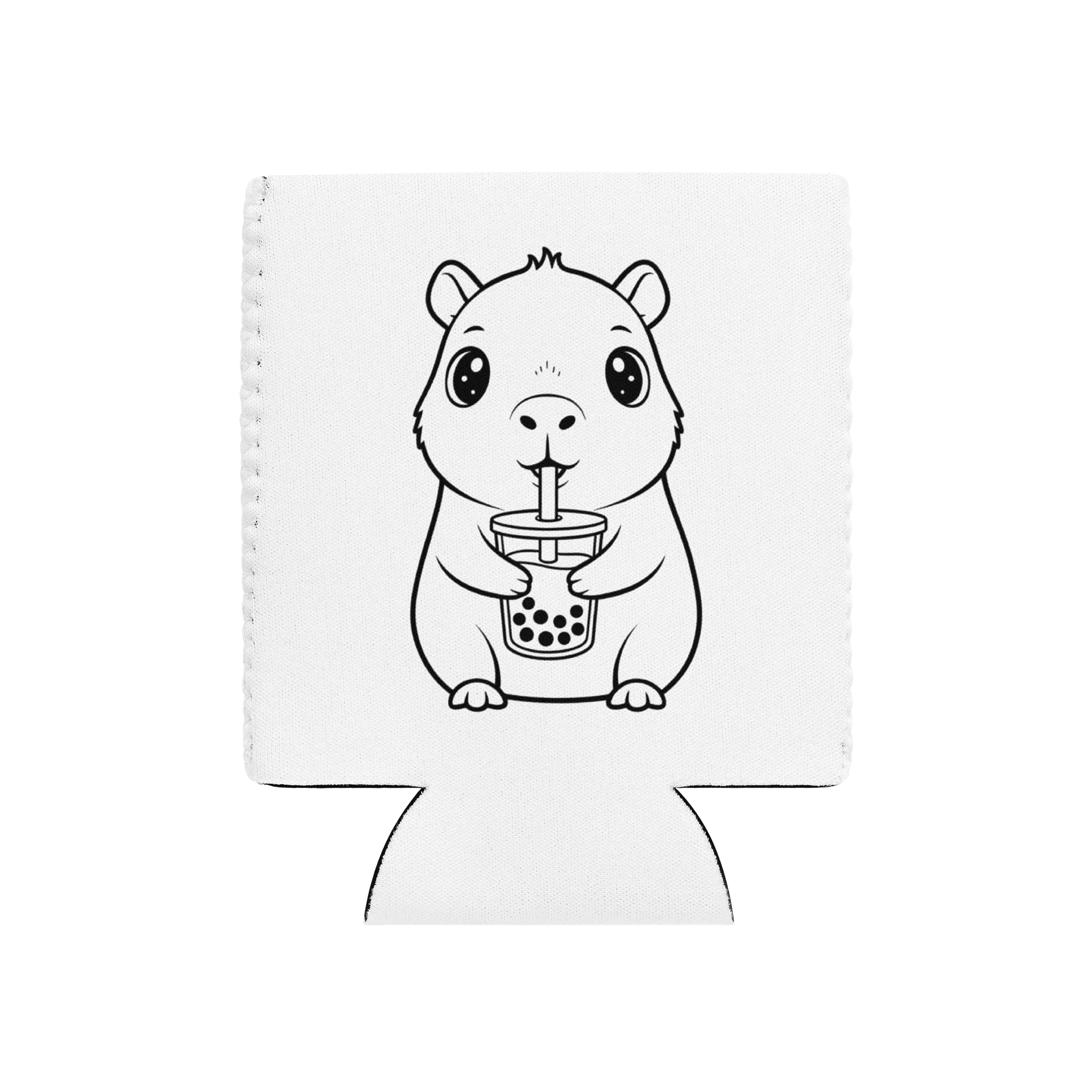Kawaii Design Capybara Bubble Tea Can Cooler Cute Boba Drink Sleeve Gift for Animal Lovers product image (4)