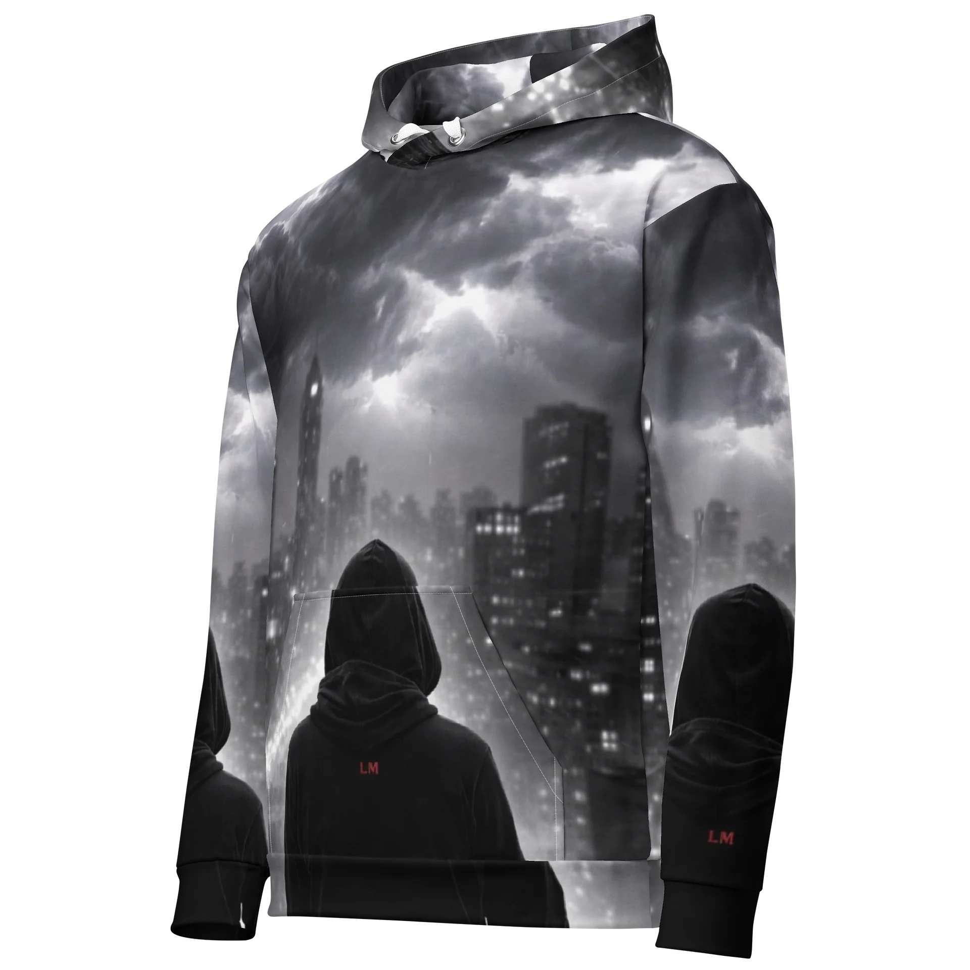 Leopard Mentality Shadow City Hoodie | All-Over Print Streetwear Hoodie product image (9)