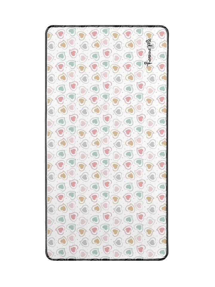 Colorful Pastel Hearts Desk Mat by Treasure Pie product image (2)