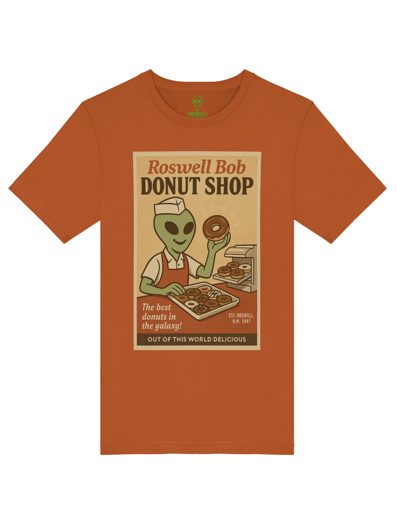Donut Shop Roswell Aliens 1950's Retro Concert Tee Fit Unisex T-Shirt product image (29)