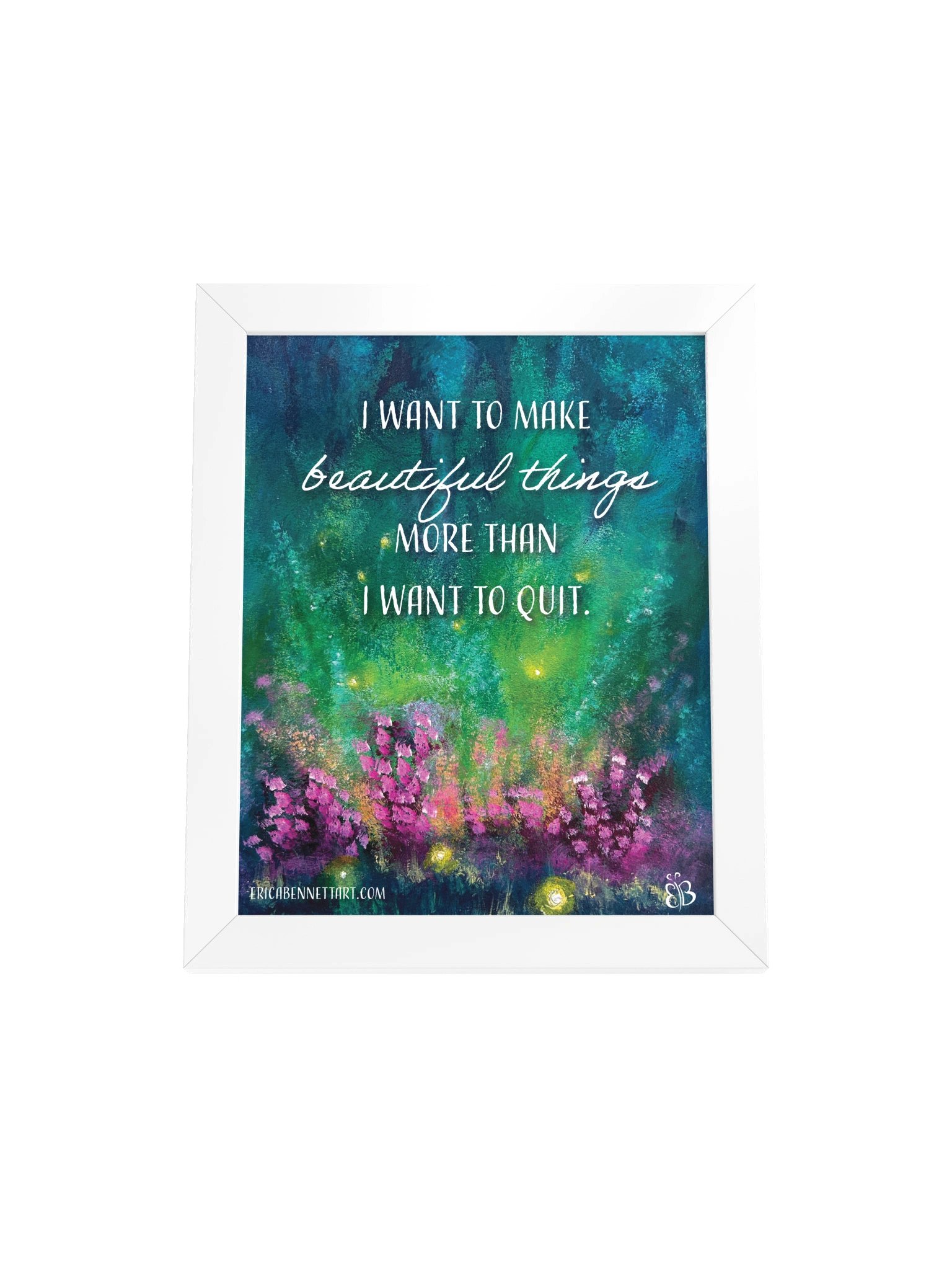 Beautiful Things Motivational Poster - Framed product image (1)