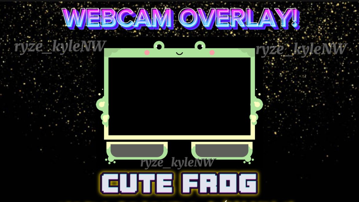 Webcam Overlay CUTE FROG product image (2)