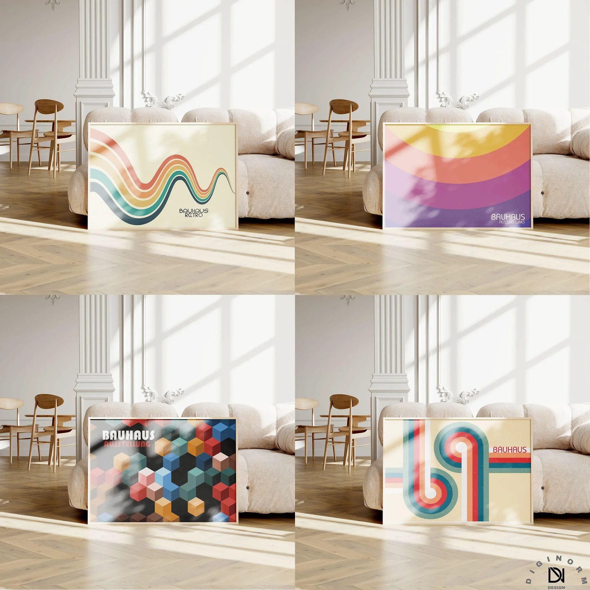 Bauhaus HORIZONTAL Art set of 500 premium printable wall art product image (4)