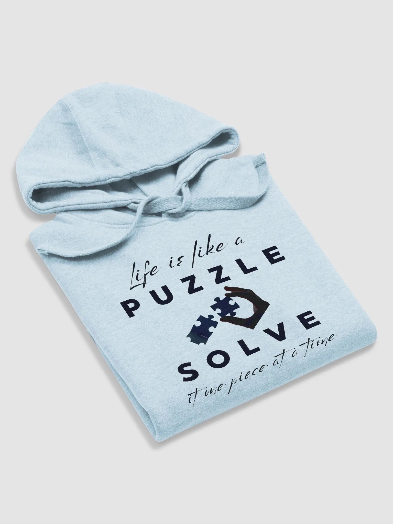 "Life is like a PUZZLE" Premium Unisex Hoodie product image (5)