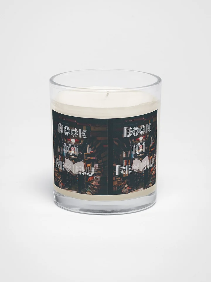 Soy Wax Candle In A Clear Glass Jar product image (1)