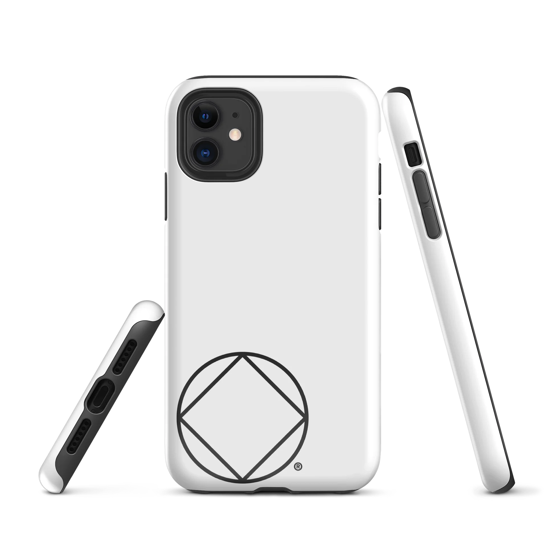 Minimal Circle Diamond Tough iPhone Case product image (1)