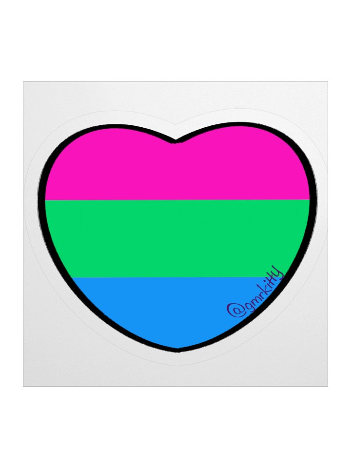 PolyS Pride Heart Sticker product image (3)