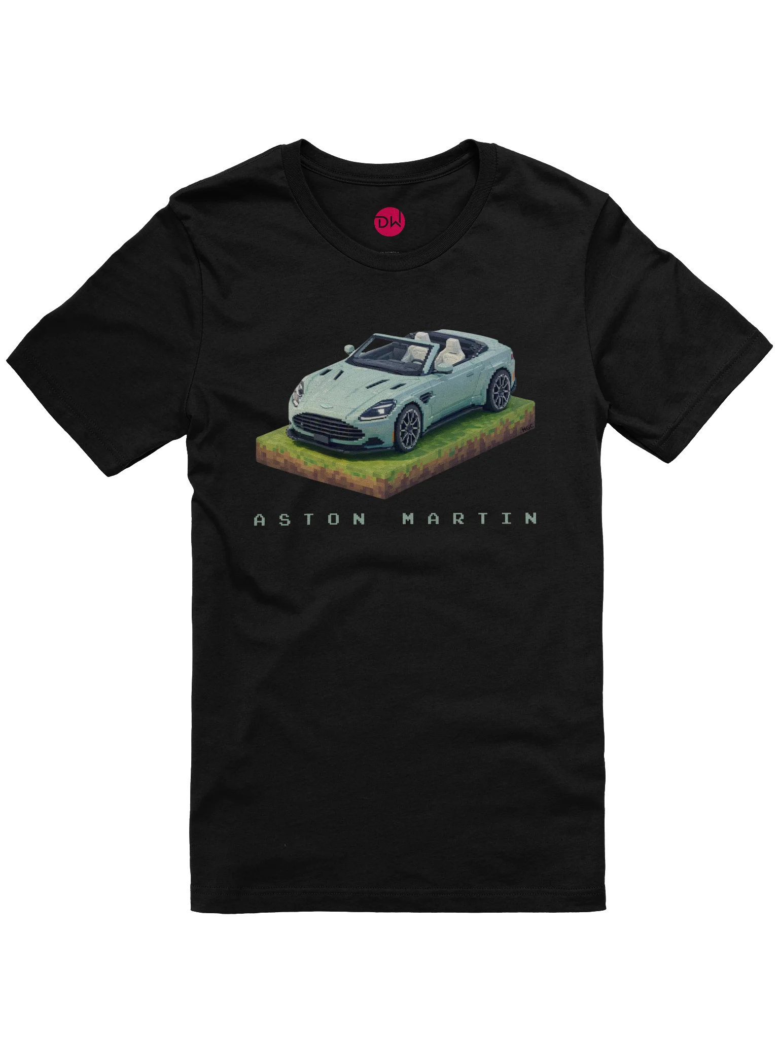 Aura Green Aston Martin Vanquish Shirt (Pixel, Retro, Minecraft) product image (8)