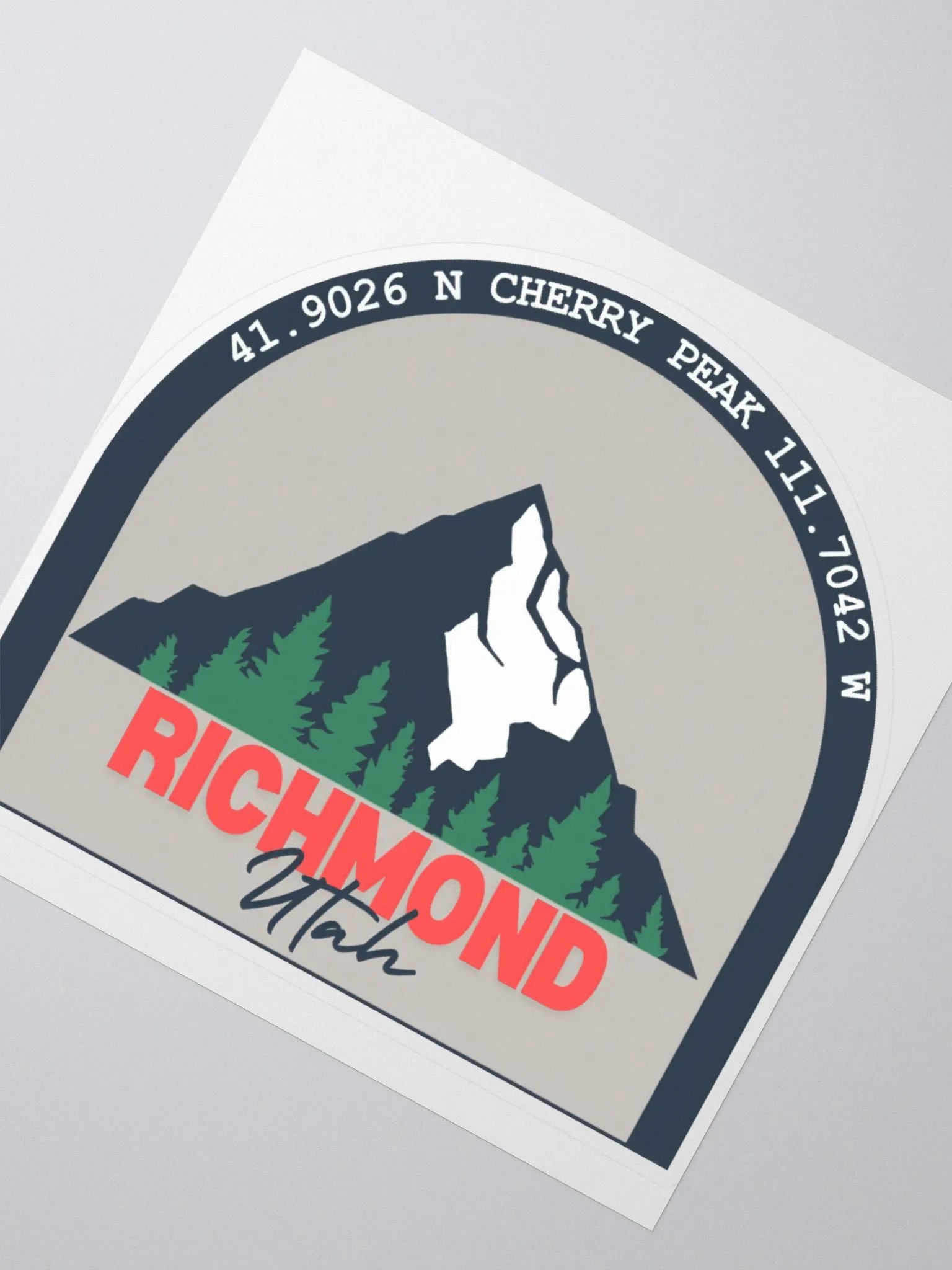 Cherry Peak Richmond Utah Sticker product image (4)