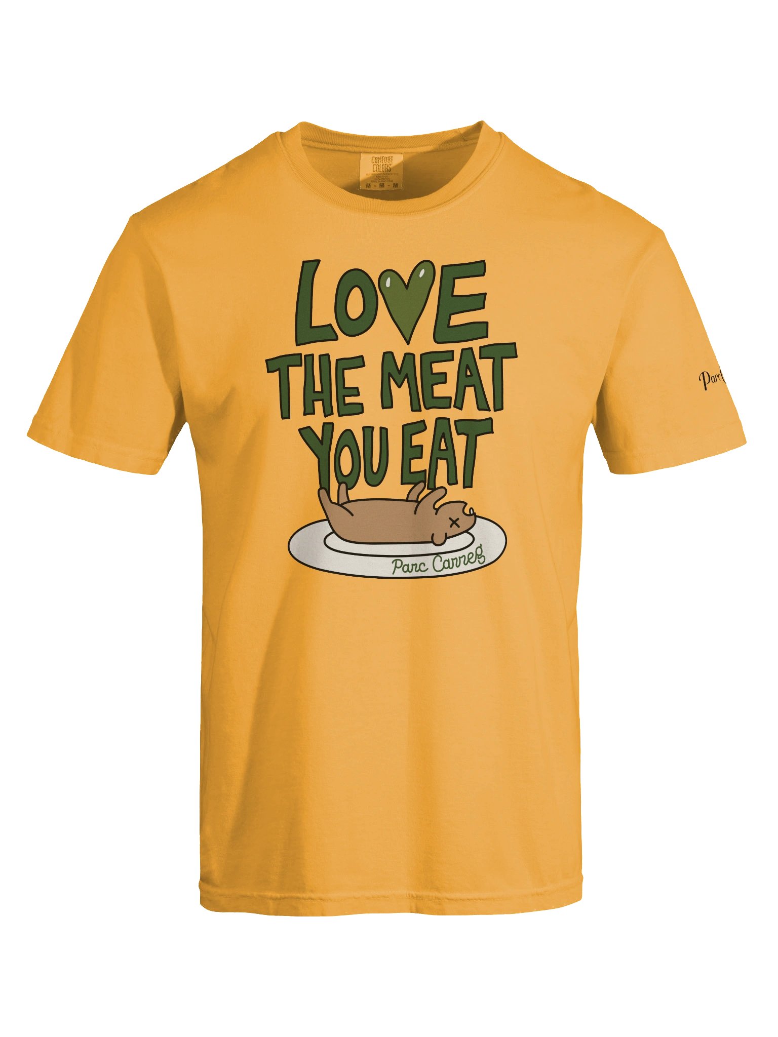 Love the Meat You Eat Tee Shirt by Parc Carreg product image (25)