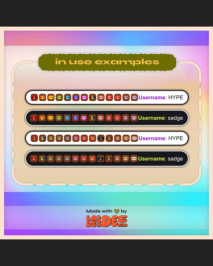 Lippie Badges [Medium-Deep Set] product image (2)