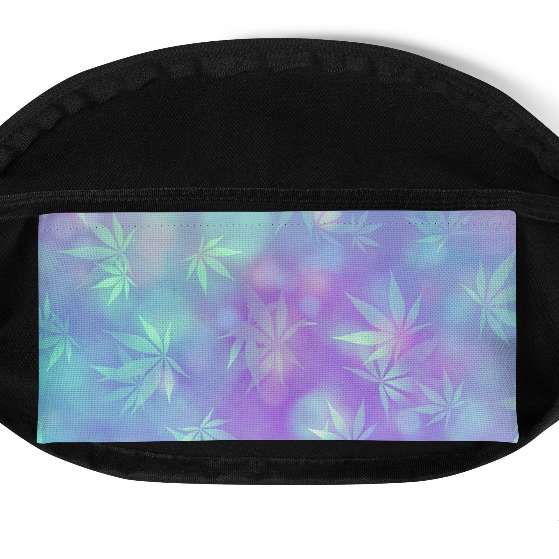 Pastel Cannabis Leaf Fanny Pack – Chill Style on the Go product image (5)