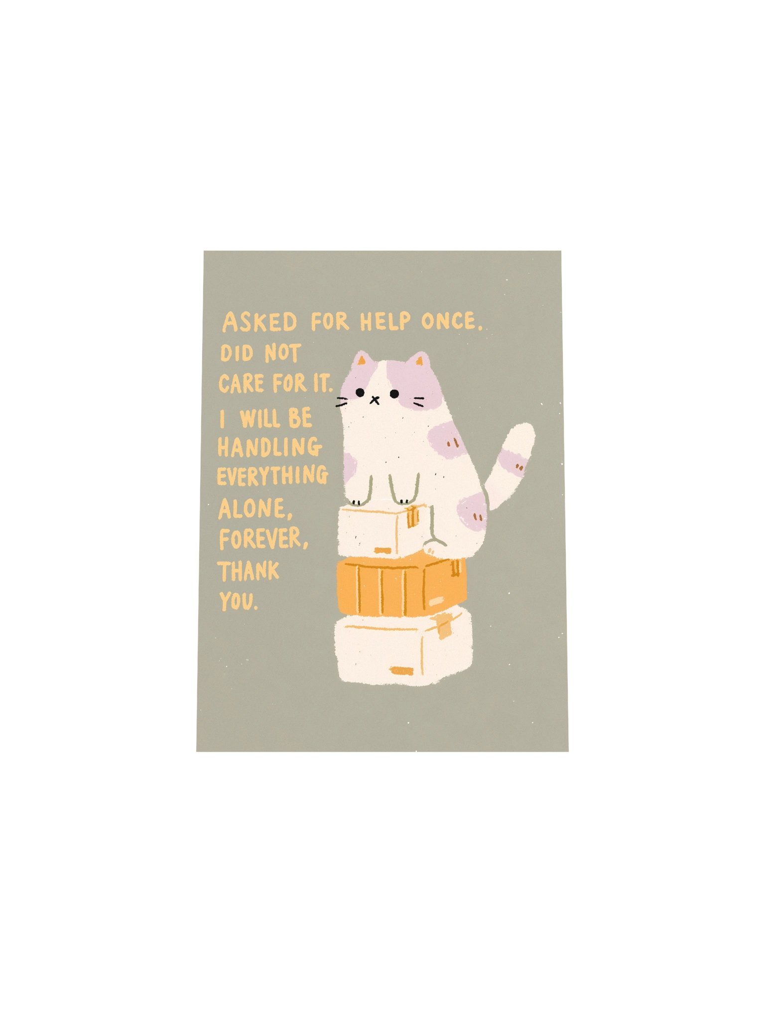 Handling It Alone Cat Poster product image (31)