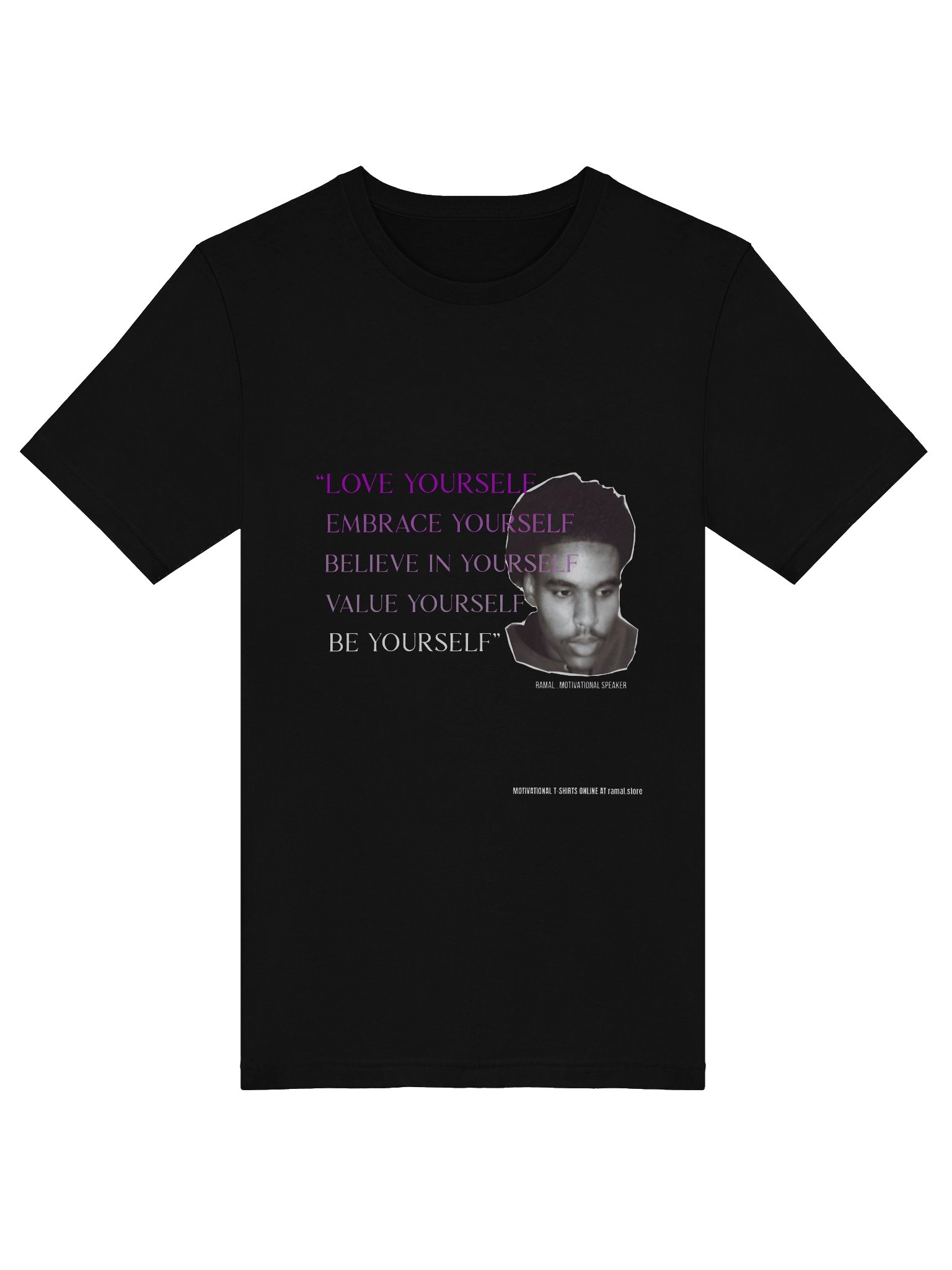 MOTIVATIONAL T-SHIRT - PURPLE LETTERS product image (5)