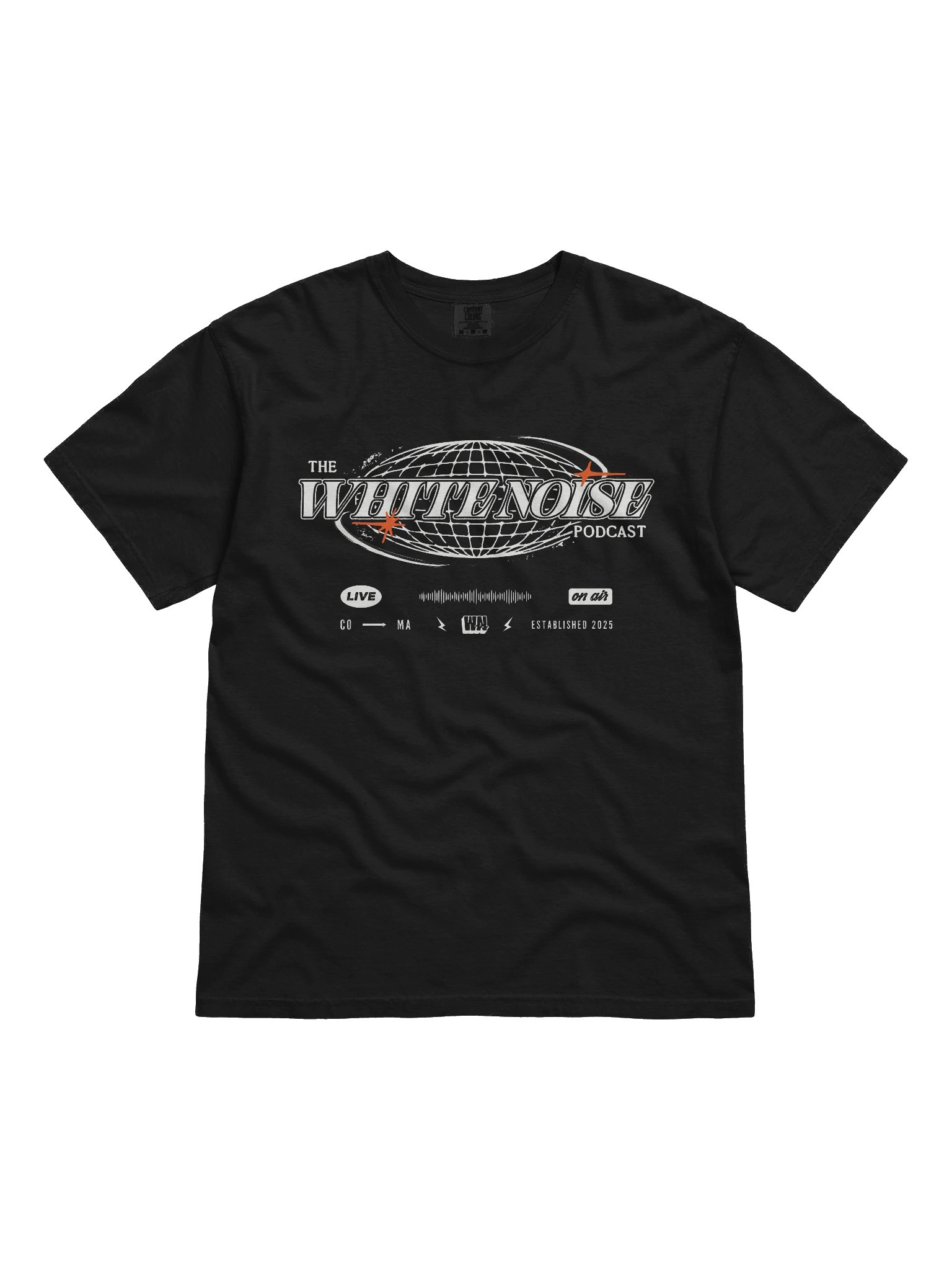 White Noise Podcast | Broadcast Live T-Shirt product image (5)