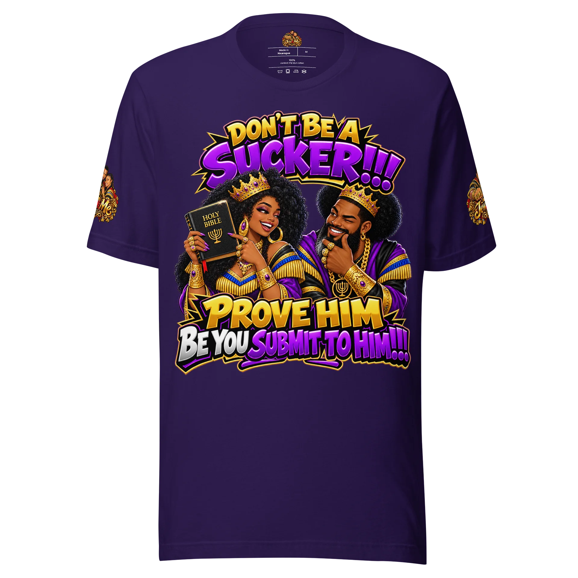 Don’t Be a Sucker! Bible Tee Purple product image (4)